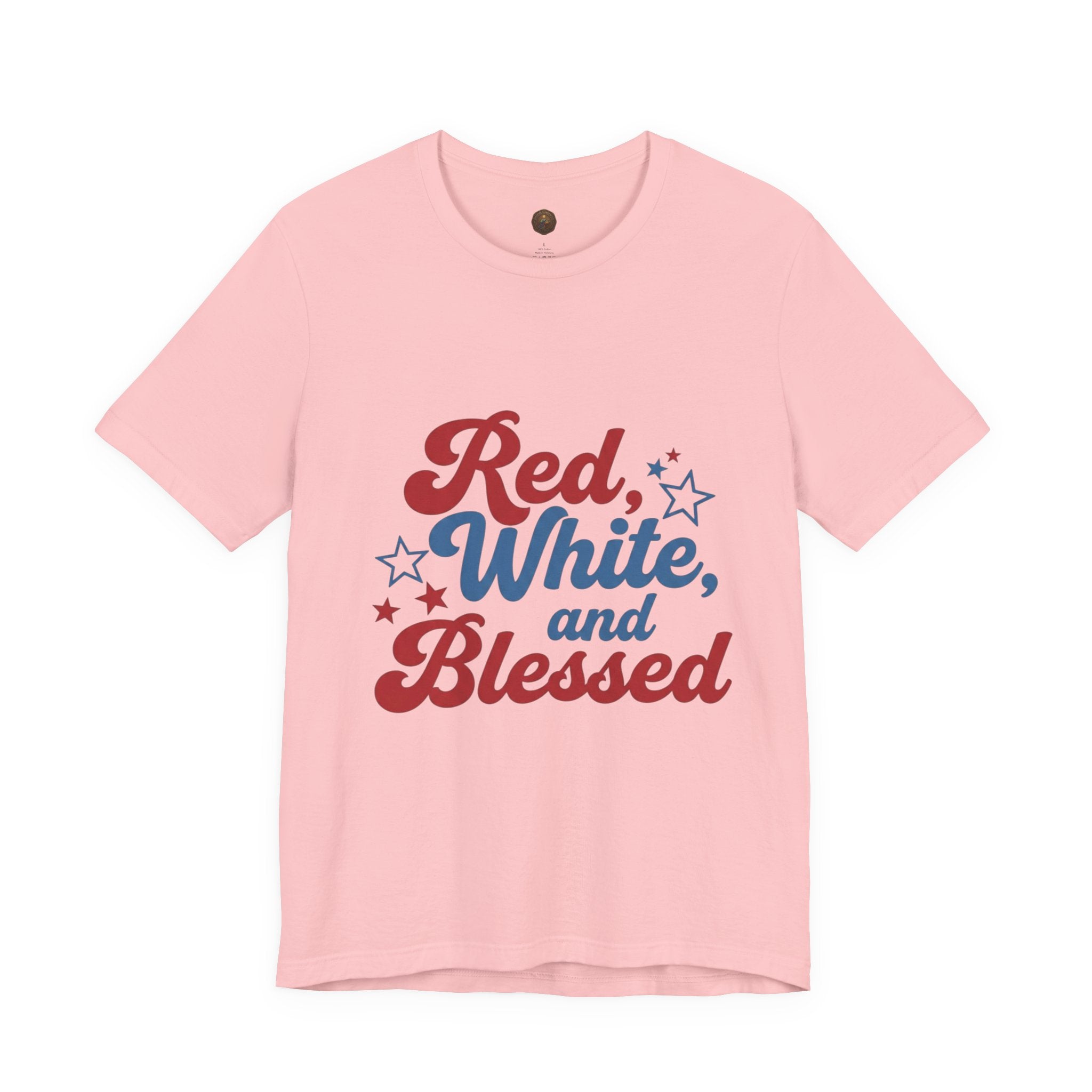 Unisex Jersey short sleeve Red, White, and Blessed T‑Shirt - 4th of July Theme