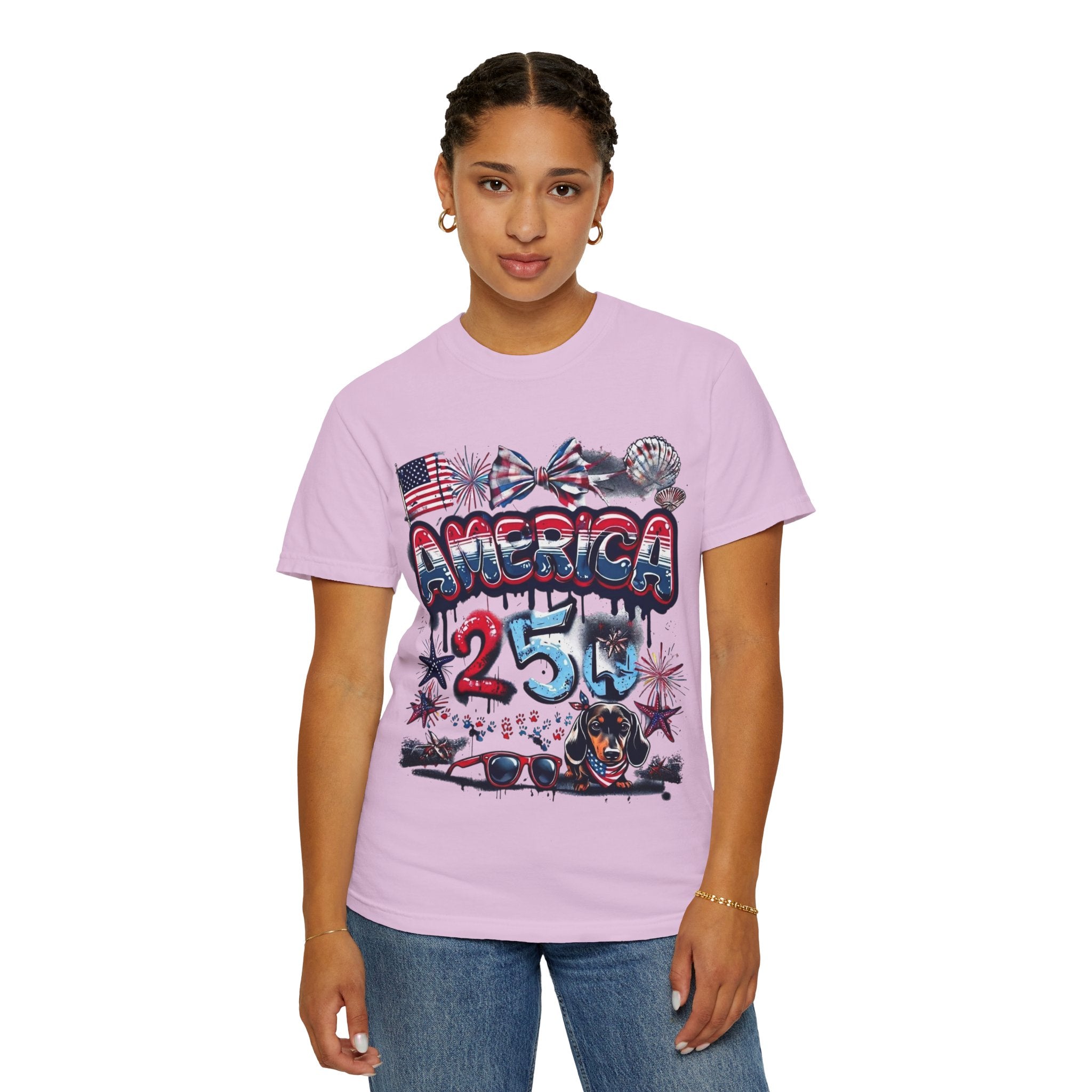 America 4th of July Graphic T-Shirt — "Happy 4th of July" Patriotic Tee