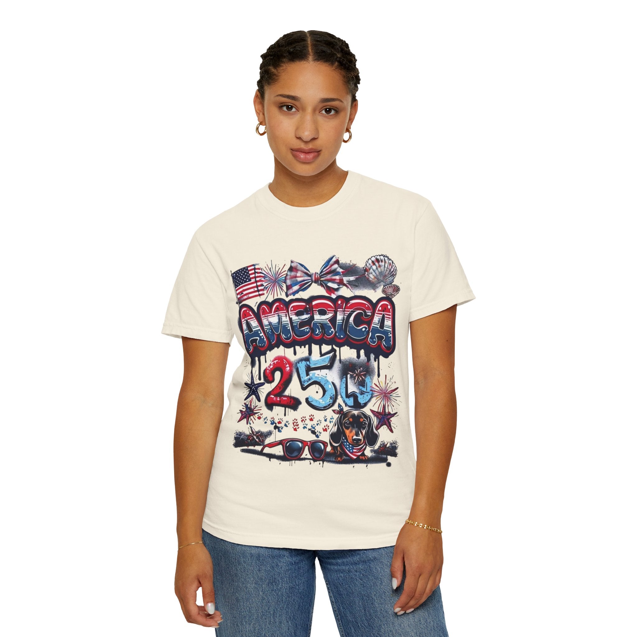 America 4th of July Graphic T-Shirt — "Happy 4th of July" Patriotic Tee