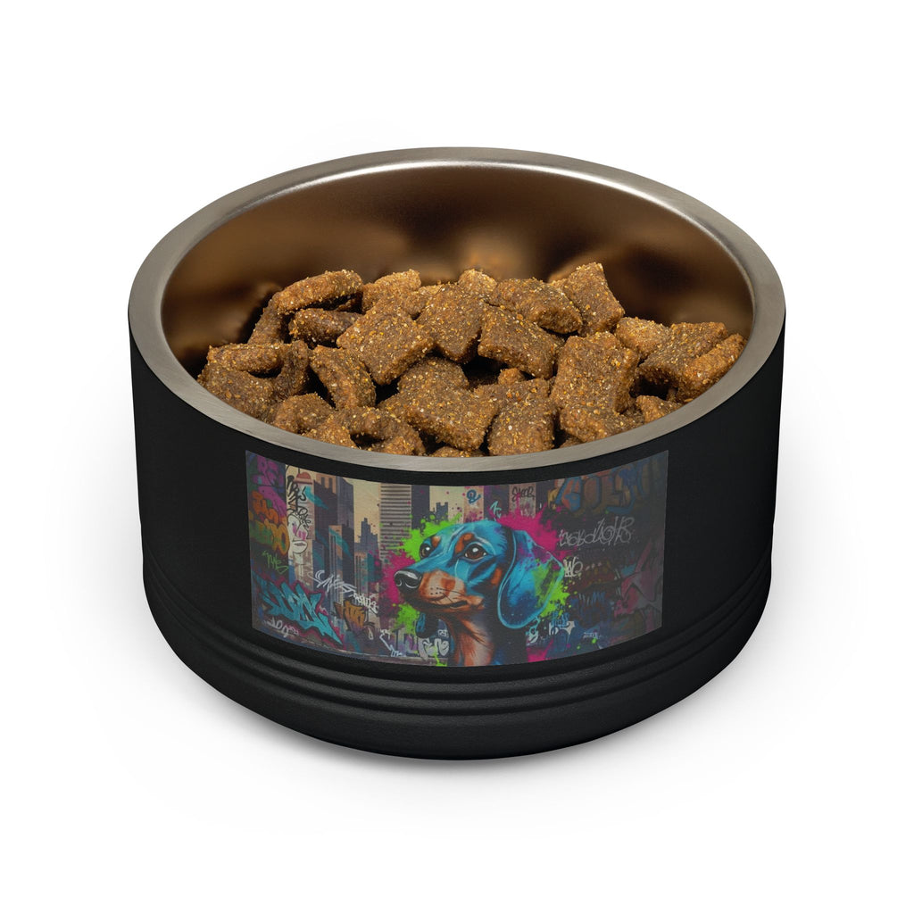 Tigela para Animais, aço inoxidável 530ml estilo graffiti