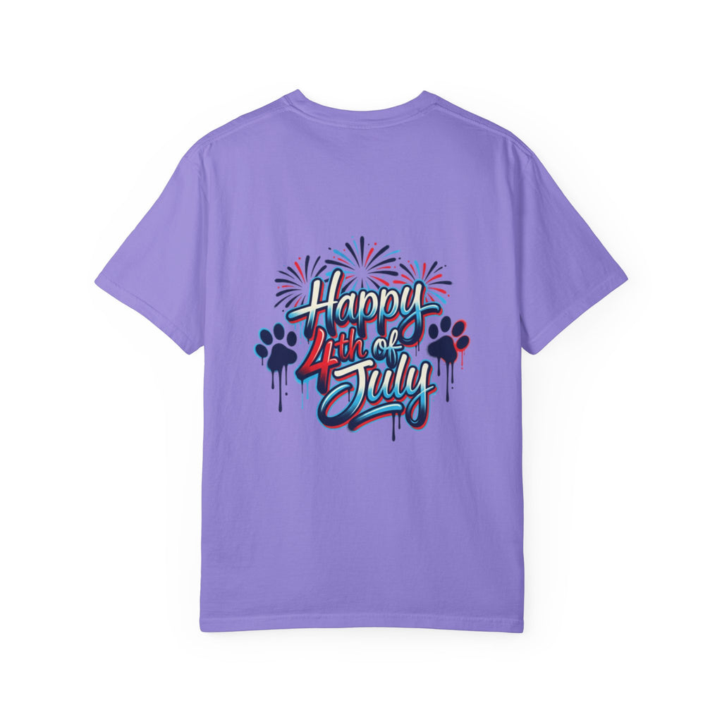 America 4th of July Graphic T-Shirt — "Happy 4th of July" Patriotic Tee