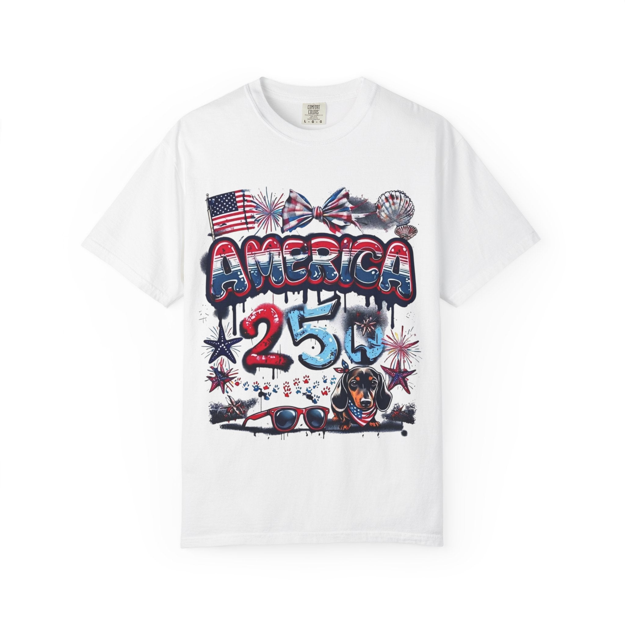 America 4th of July Graphic T-Shirt — "Happy 4th of July" Patriotic Tee