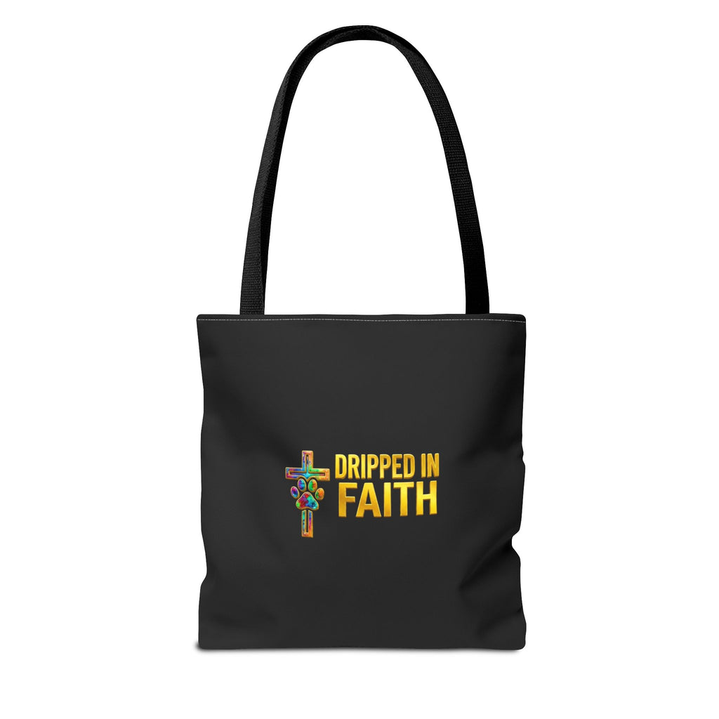 Faithful Paws City Dachshund Tote — Isaiah 41:10 Inspirational Dog Lover Bag
