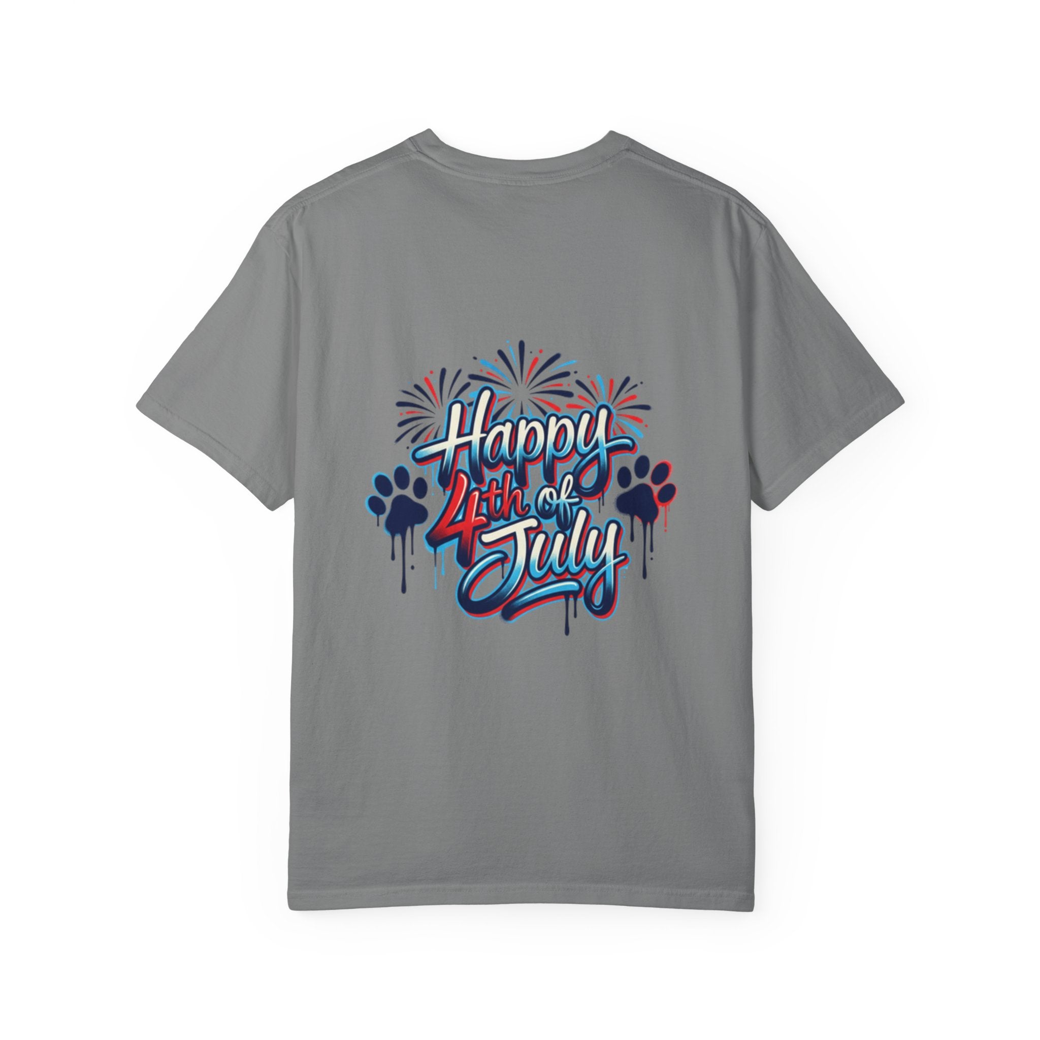 America 4th of July Graphic T-Shirt — "Happy 4th of July" Patriotic Tee