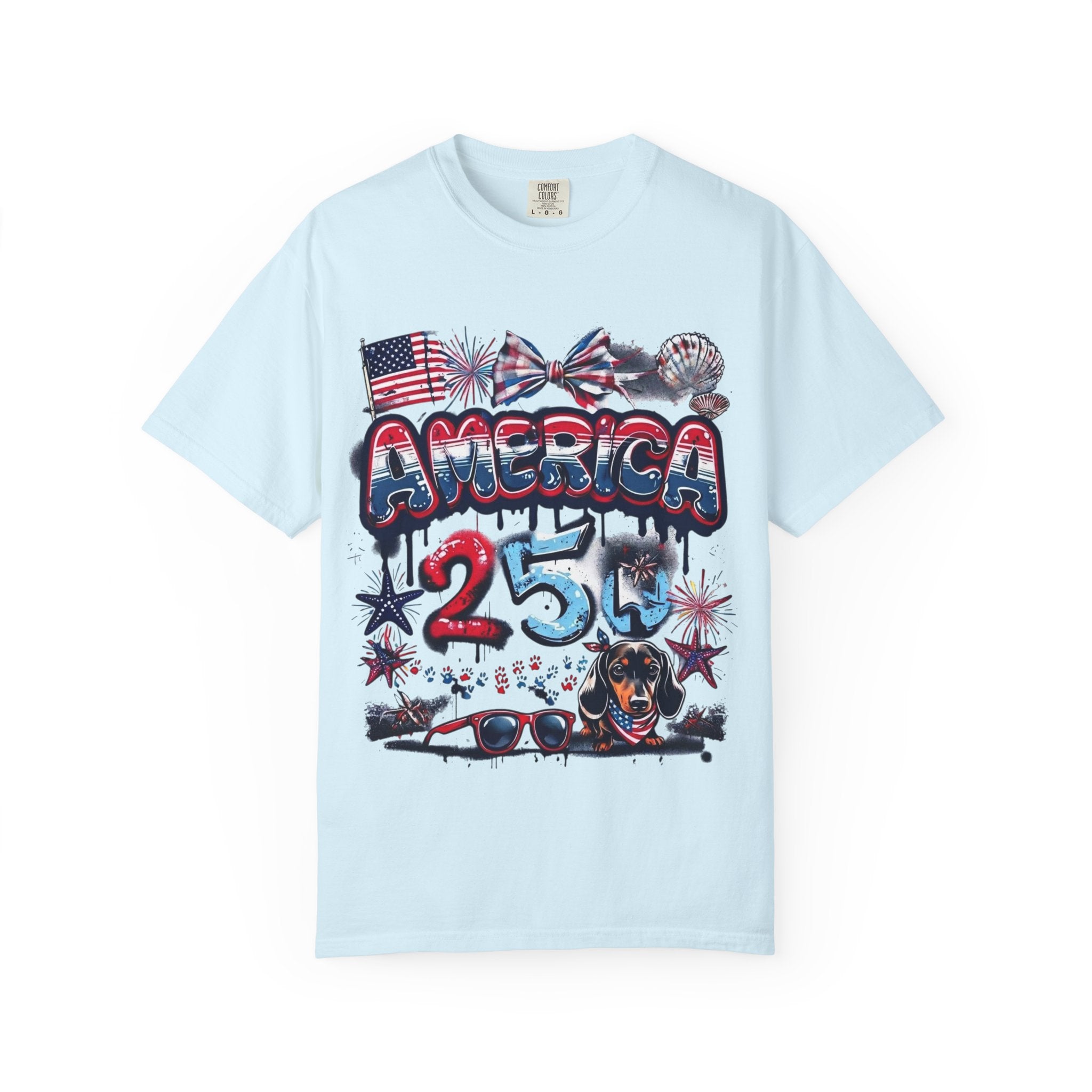 America 4th of July Graphic T-Shirt — "Happy 4th of July" Patriotic Tee