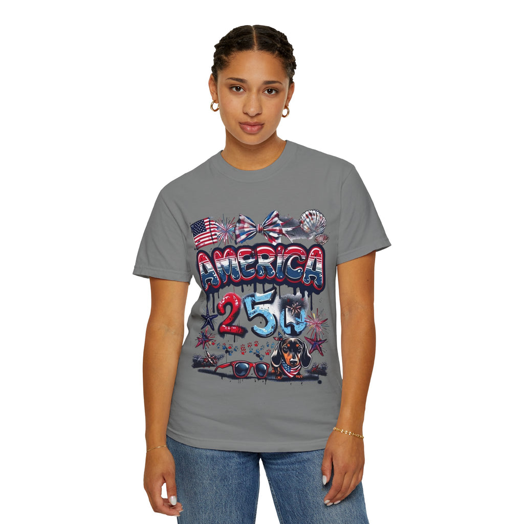 America 4th of July Graphic T-Shirt — "Happy 4th of July" Patriotic Tee