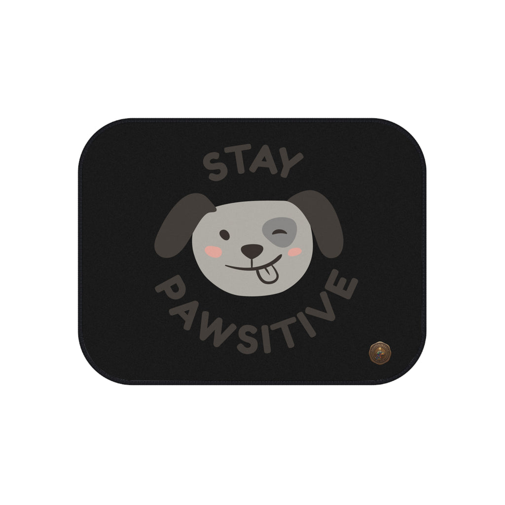 Car Mats - "Stay Pawsitive" Rear Dog Car Floor Mats Set (2-Pack)