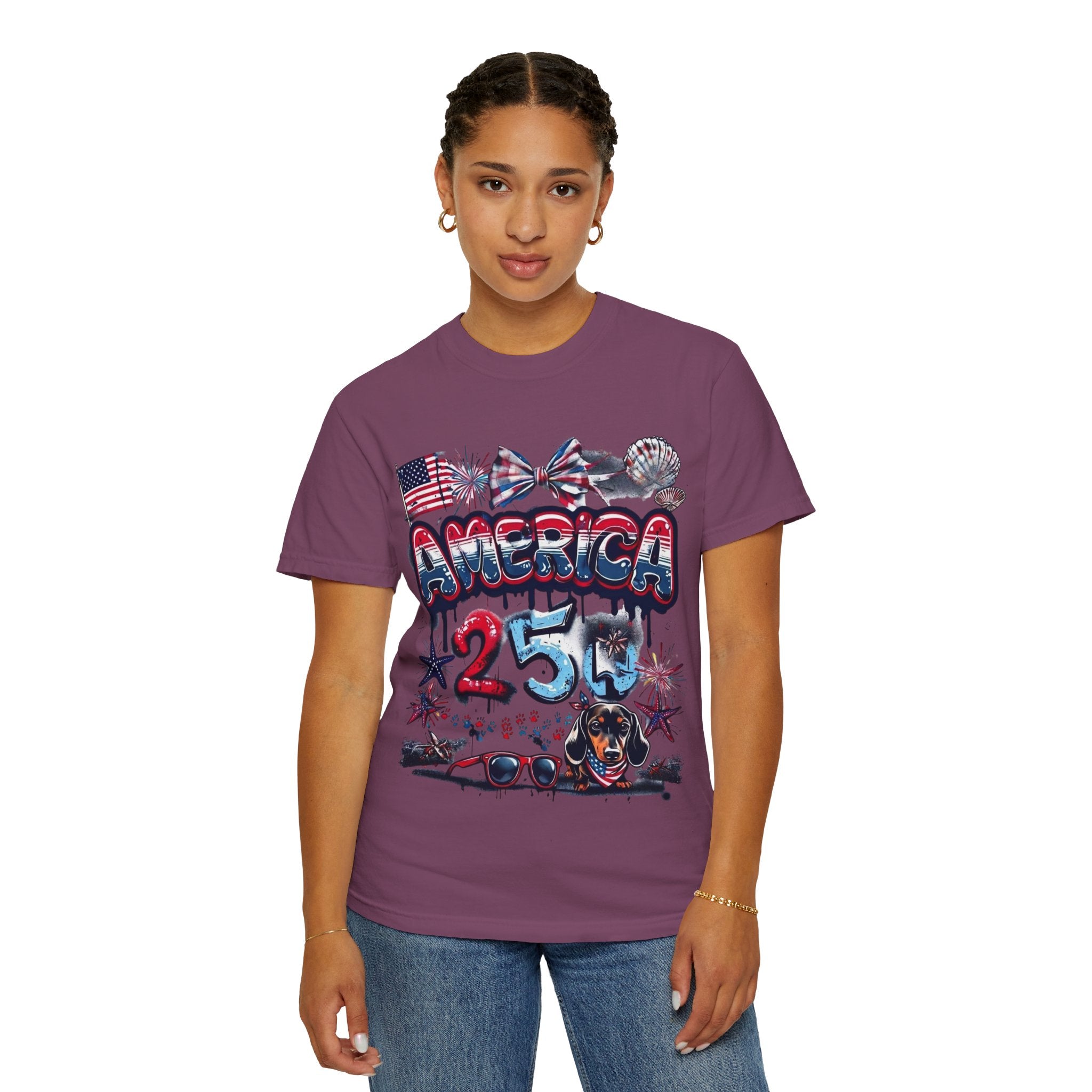 America 4th of July Graphic T-Shirt — "Happy 4th of July" Patriotic Tee