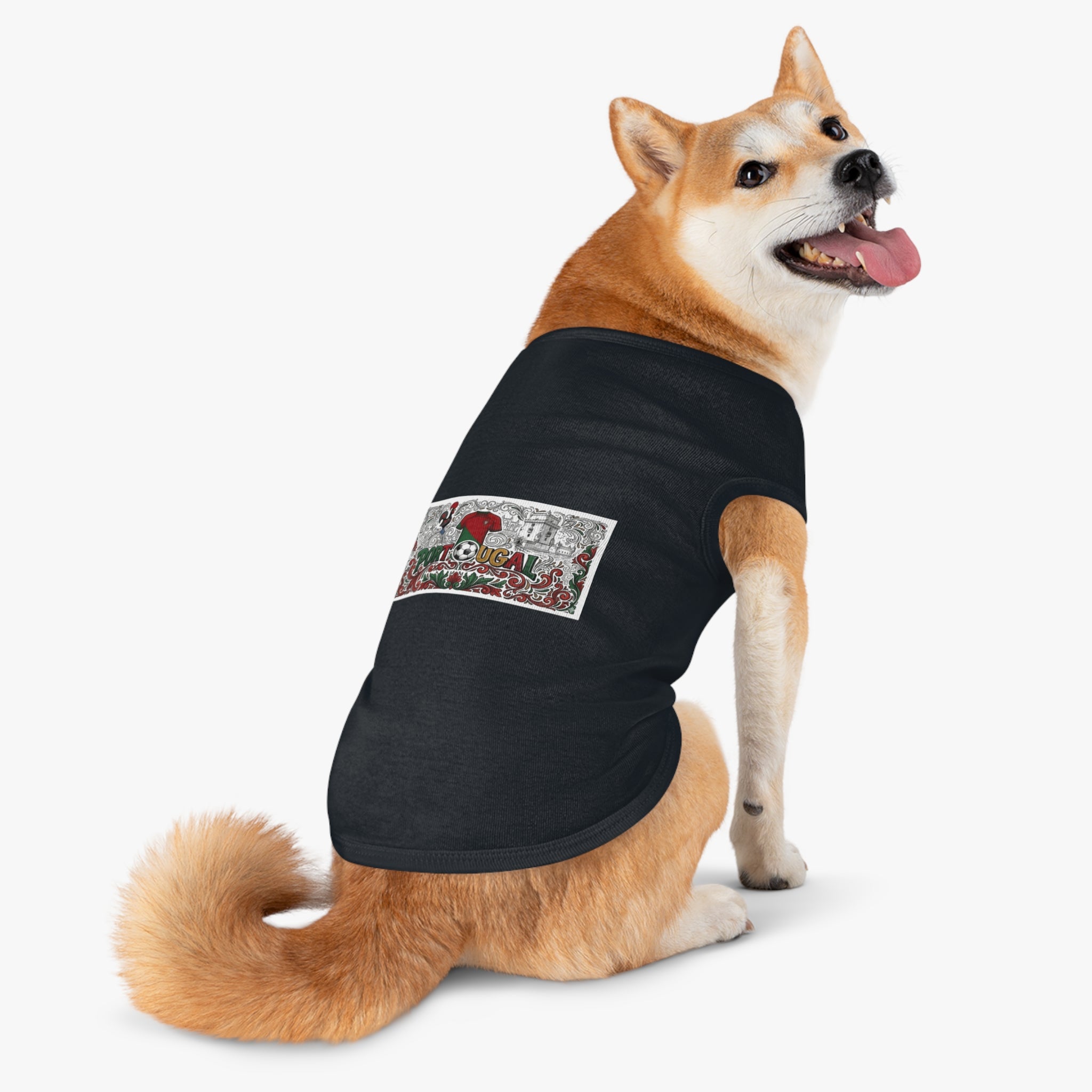 🇵🇹 Portugal Pet Tank Top — Portuguese Rooster & Azulejo Design Dog Shirt