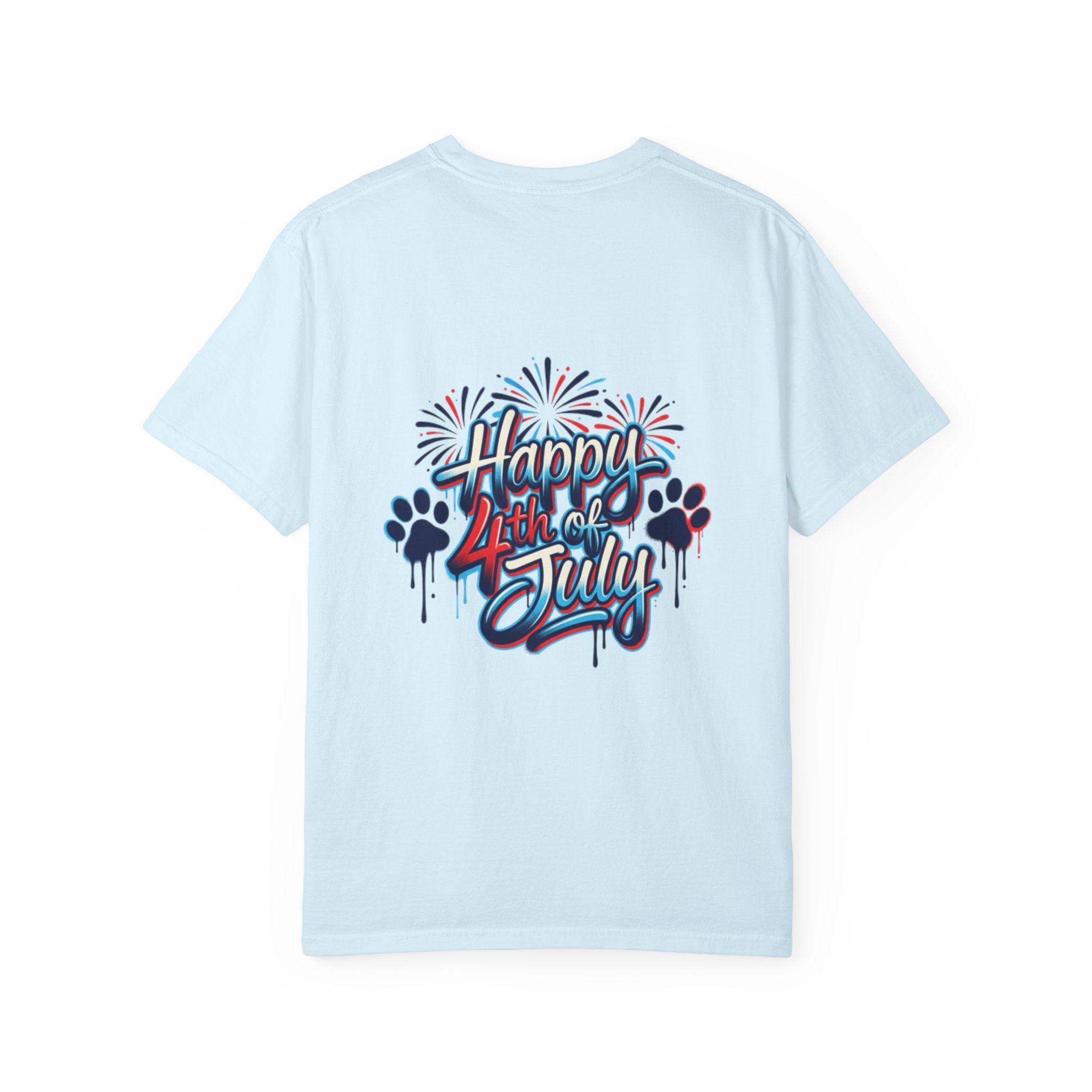 America 4th of July Graphic T-Shirt — "Happy 4th of July" Patriotic Tee