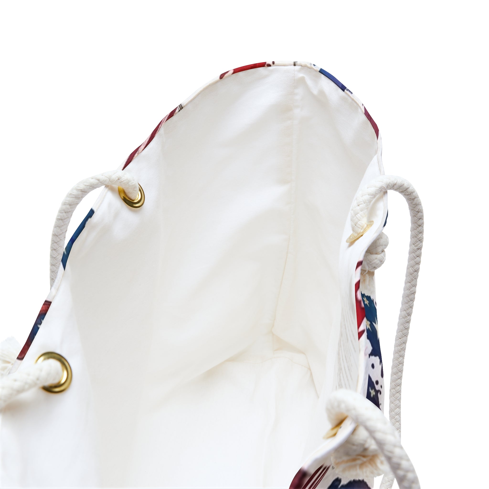 Patriotic Weekender Bag — "Stars, Stripes and Paws" Red White & Blue 4th of July Travel Tote