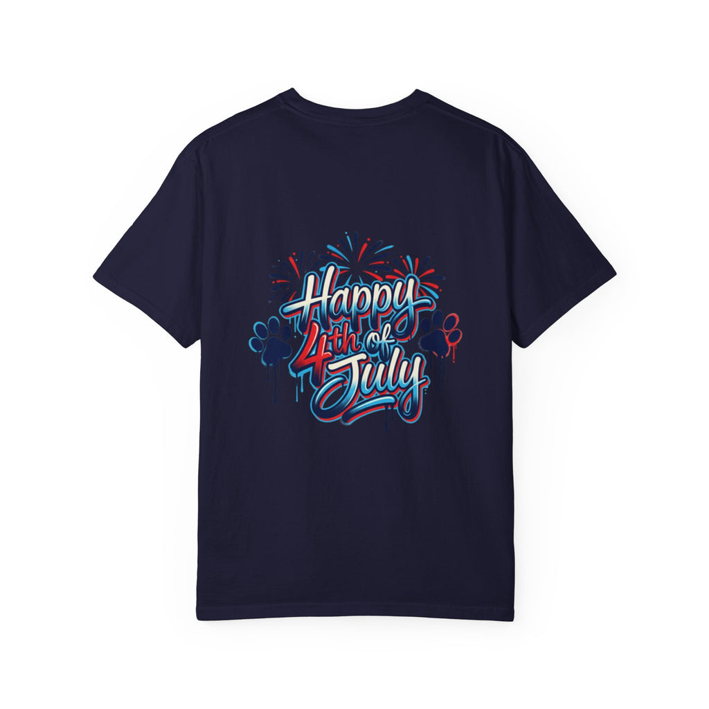 America 4th of July Graphic T-Shirt — "Happy 4th of July" Patriotic Tee