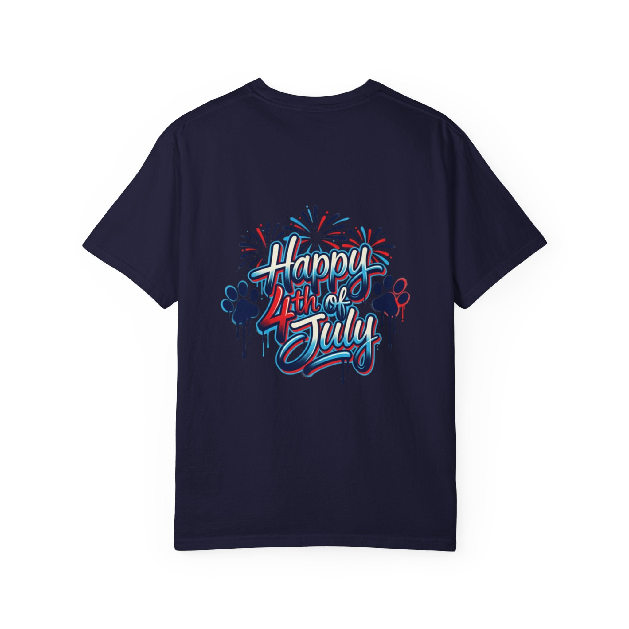 America 4th of July Graphic T-Shirt — "Happy 4th of July" Patriotic Tee