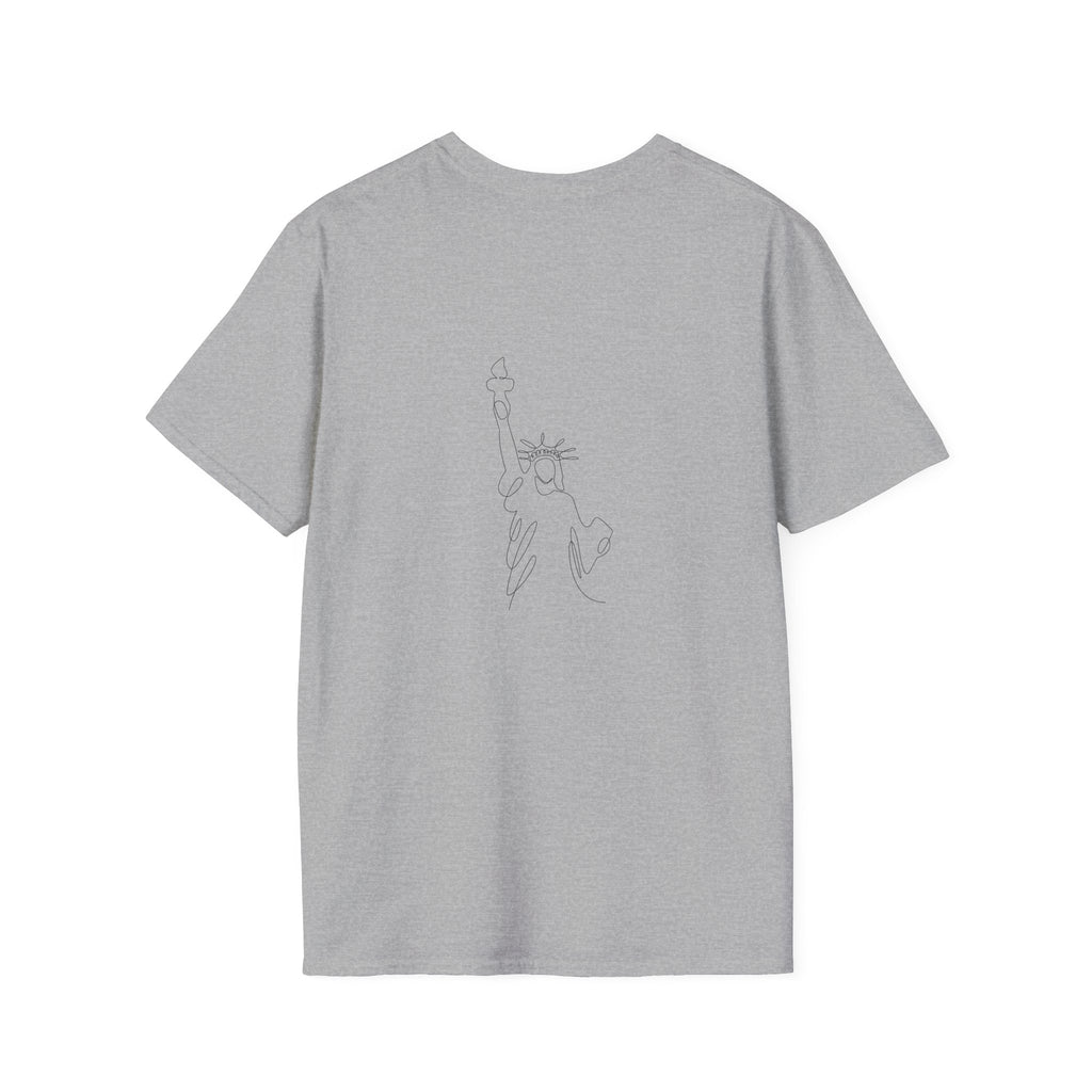 T-Shirt — "Dripped in Grace, Free in Faith" American Flag Christian Graphic Tee - 4th of July