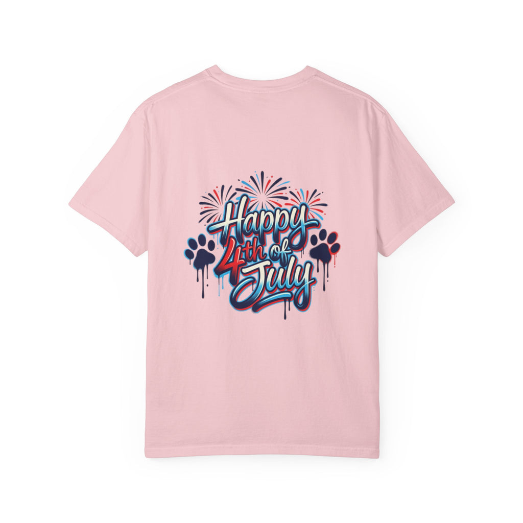 America 4th of July Graphic T-Shirt — "Happy 4th of July" Patriotic Tee