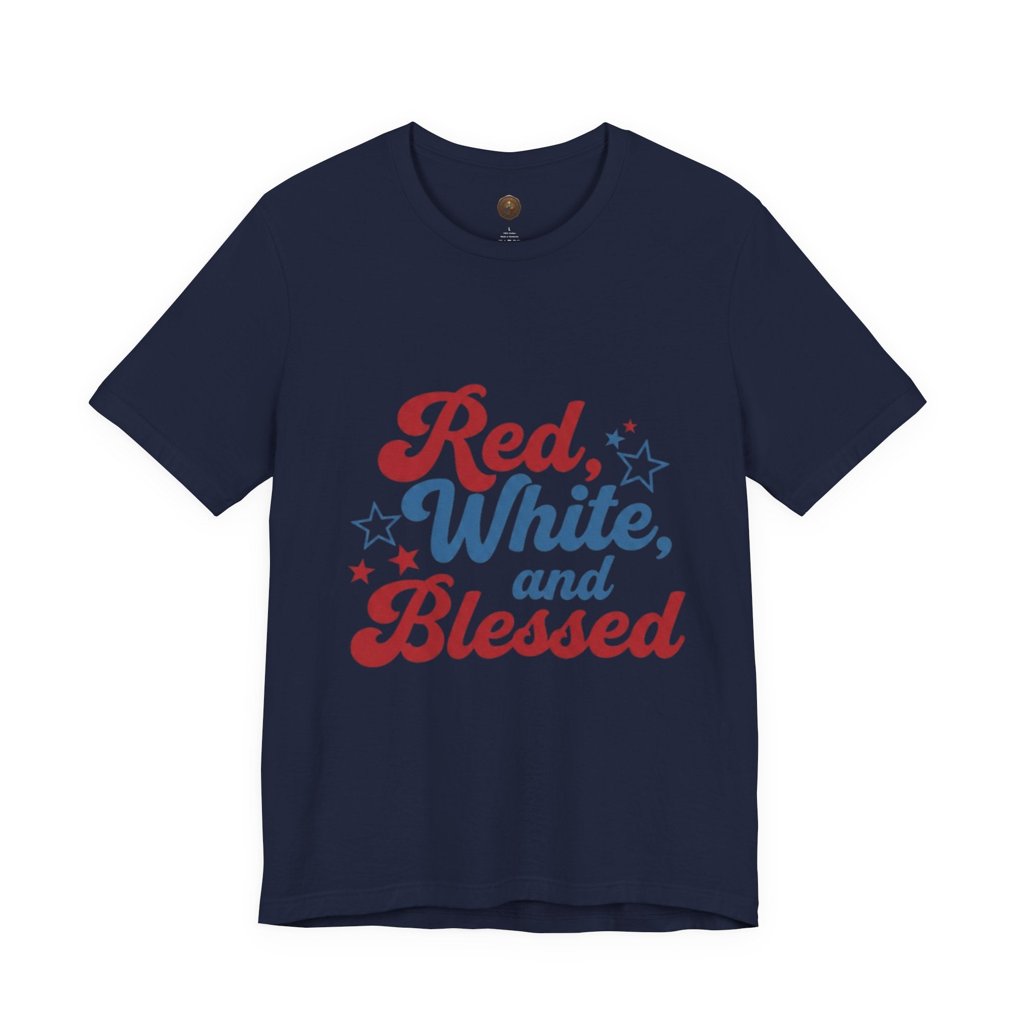 Unisex Jersey short sleeve Red, White, and Blessed T‑Shirt - 4th of July Theme