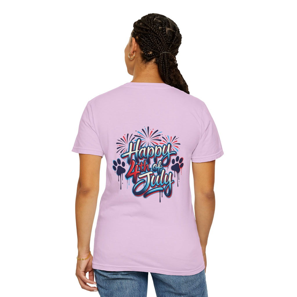 America 4th of July Graphic T-Shirt — "Happy 4th of July" Patriotic Tee