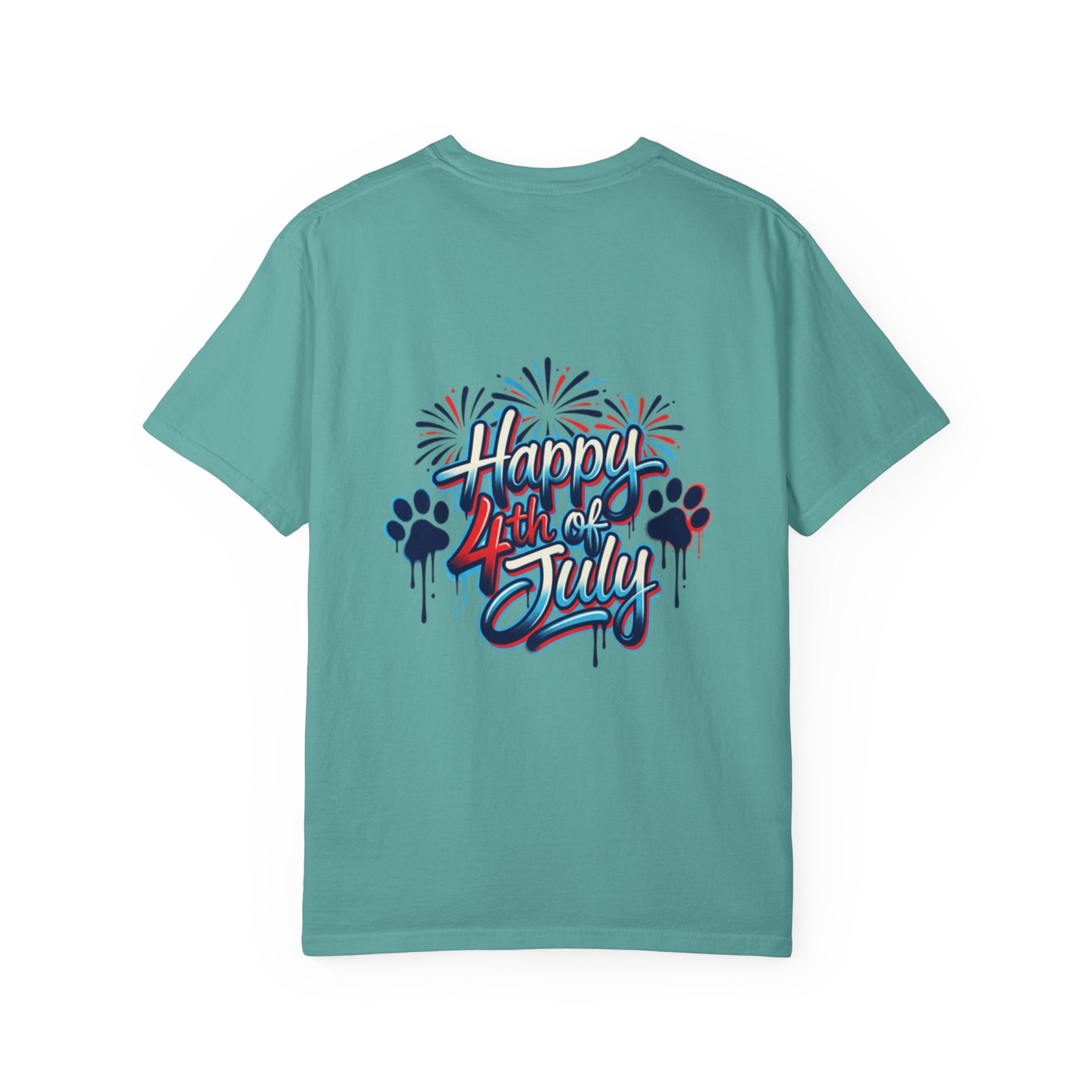 America 4th of July Graphic T-Shirt — "Happy 4th of July" Patriotic Tee