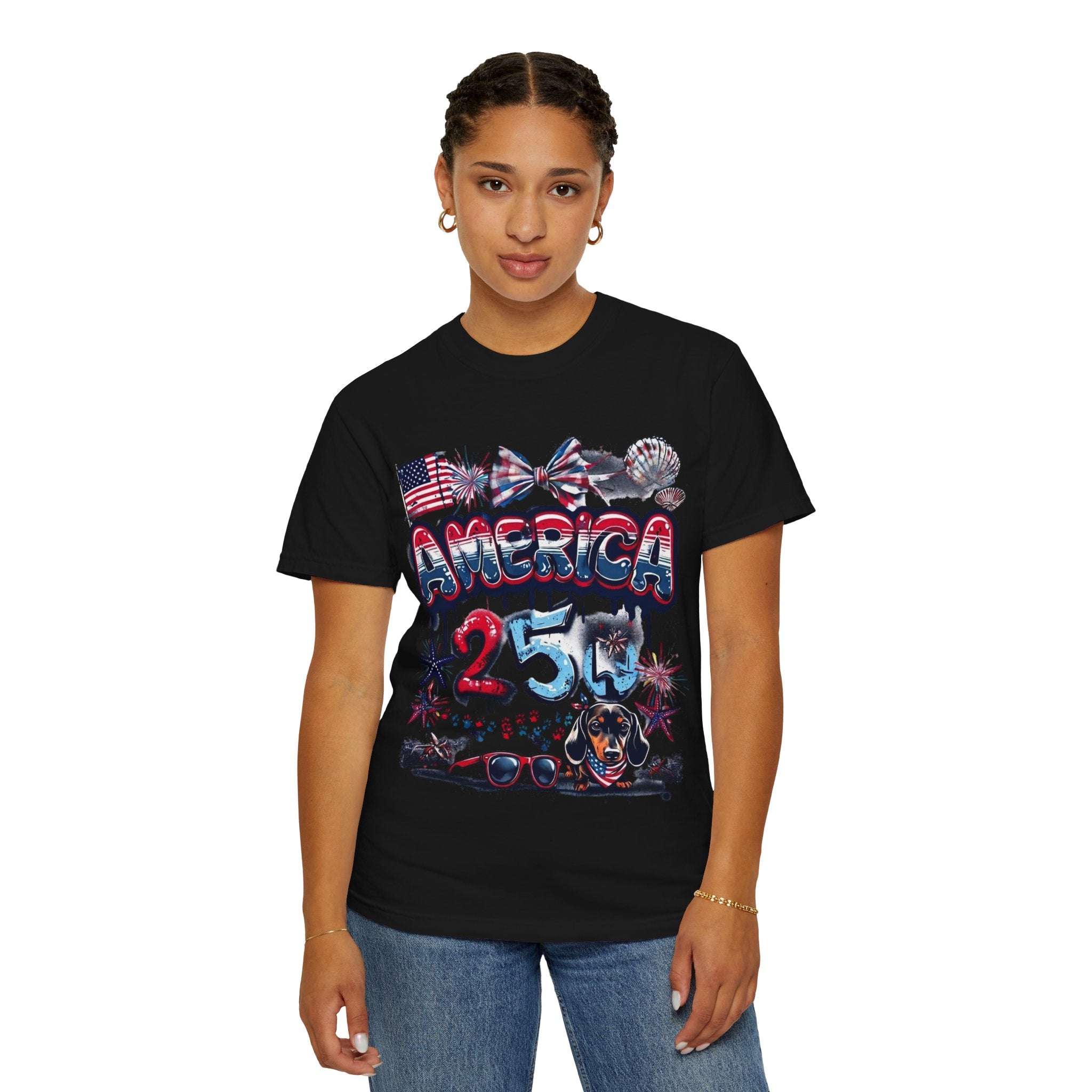 America 4th of July Graphic T-Shirt — "Happy 4th of July" Patriotic Tee