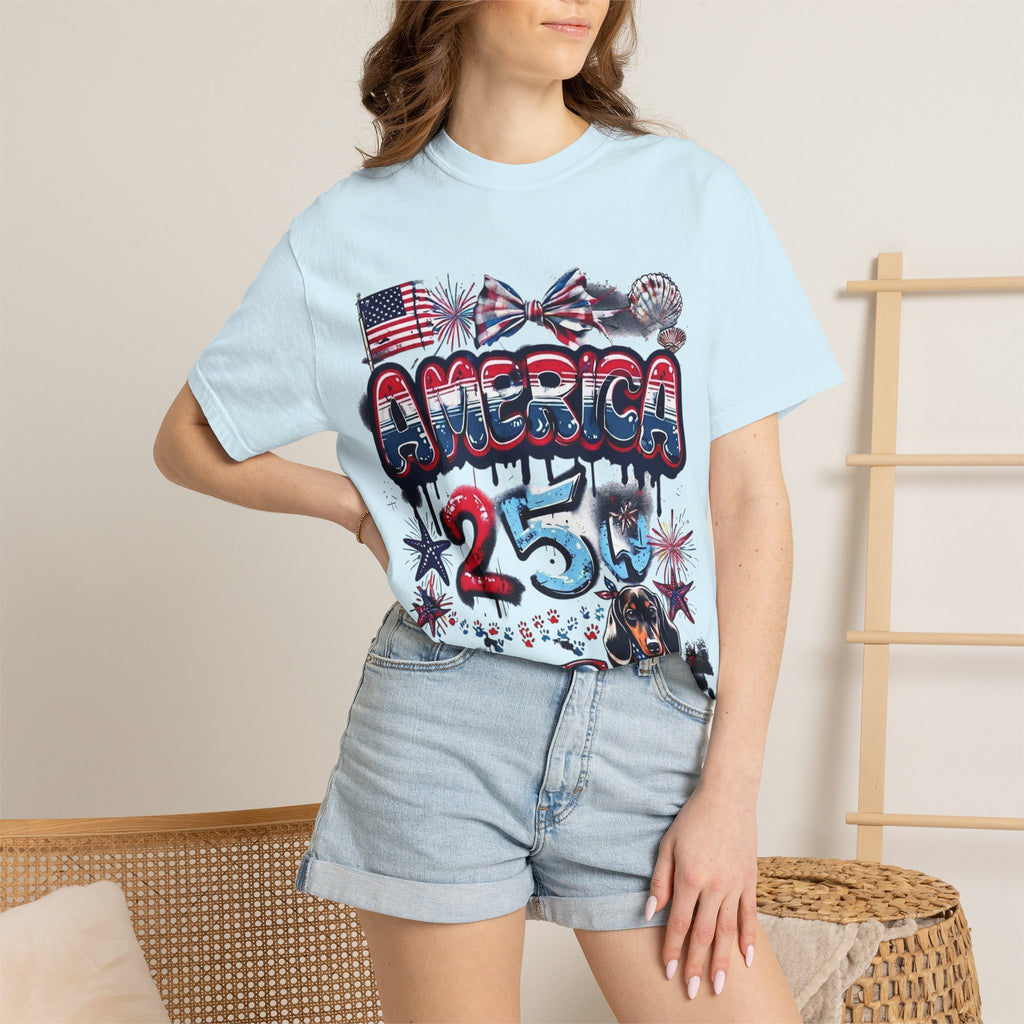 America 4th of July Graphic T-Shirt — "Happy 4th of July" Patriotic Tee