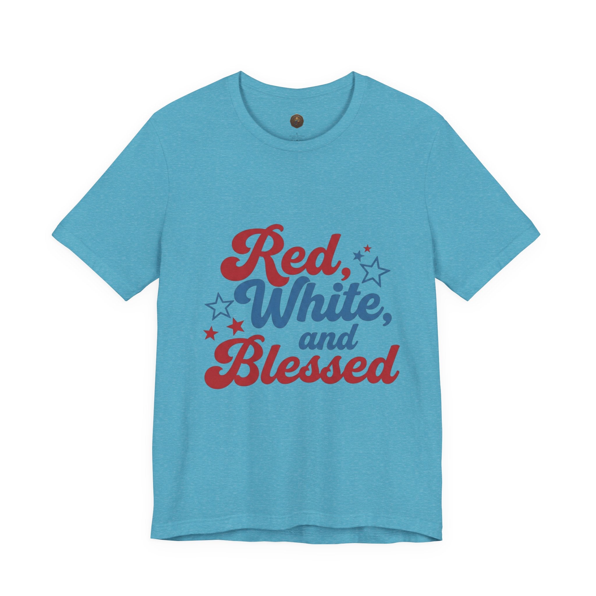 Unisex Jersey short sleeve Red, White, and Blessed T‑Shirt - 4th of July Theme