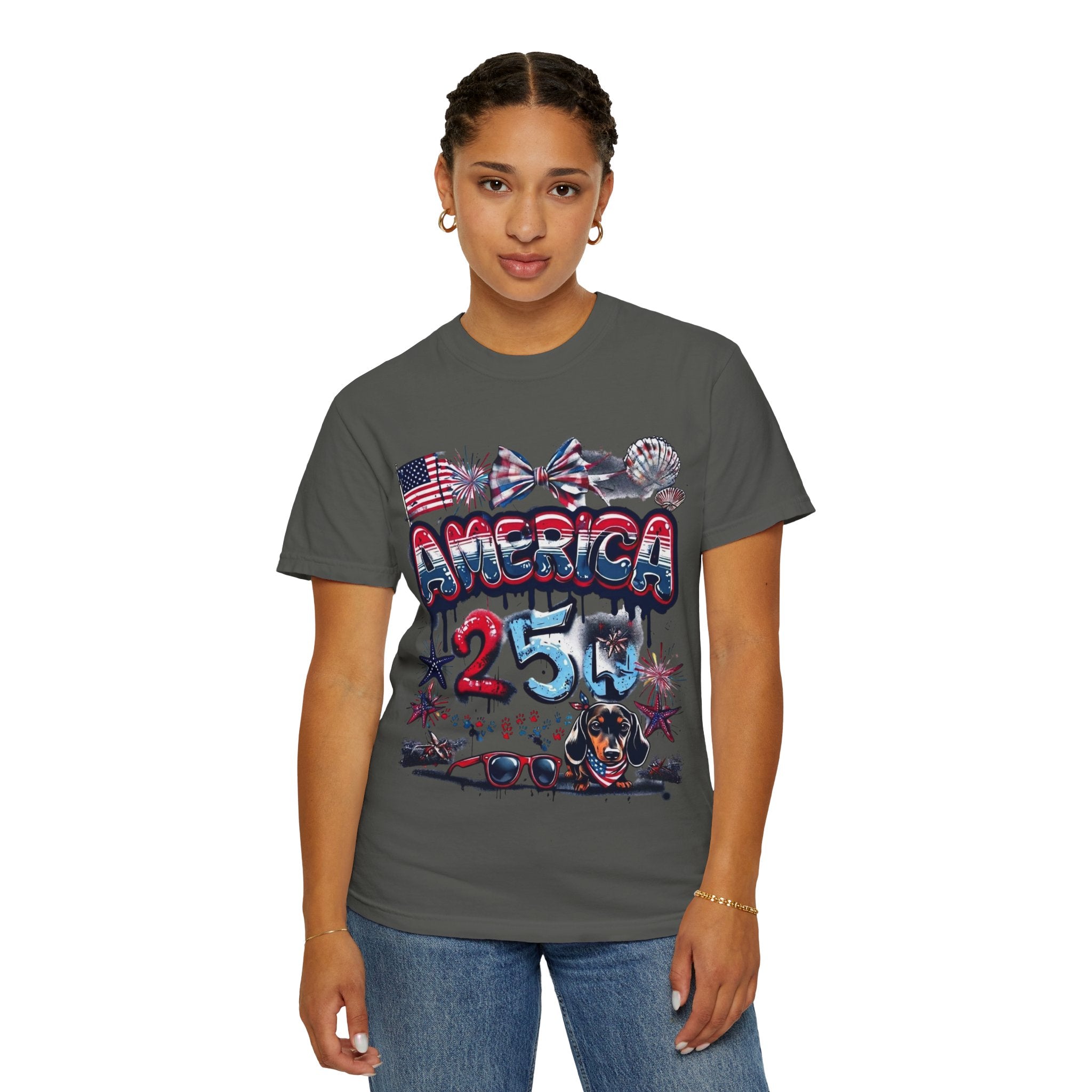 America 4th of July Graphic T-Shirt — "Happy 4th of July" Patriotic Tee