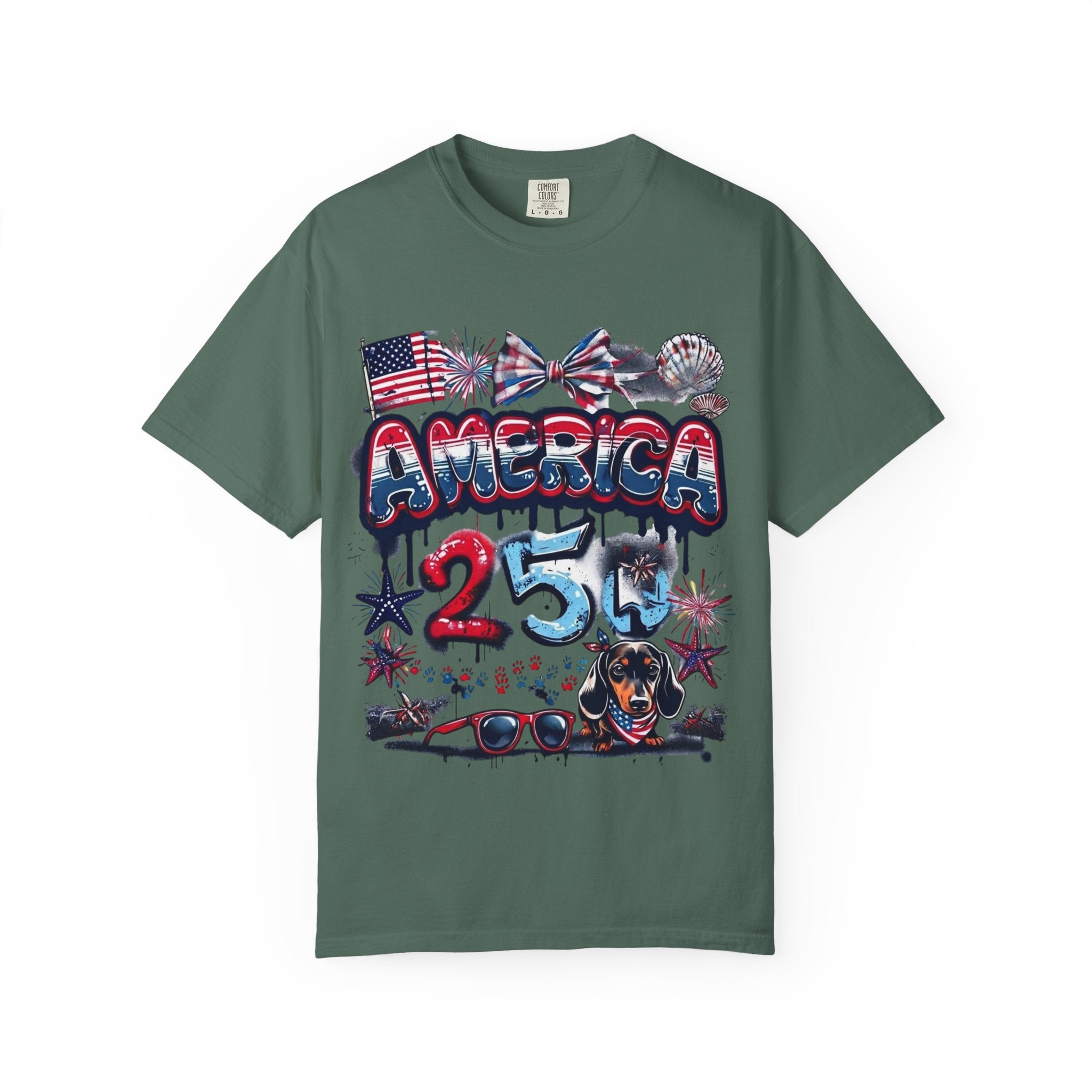 America 4th of July Graphic T-Shirt — "Happy 4th of July" Patriotic Tee