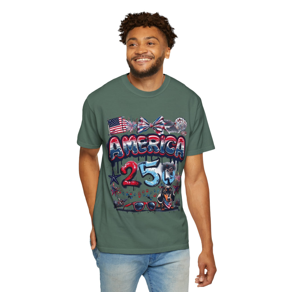 America 4th of July Graphic T-Shirt — "Happy 4th of July" Patriotic Tee