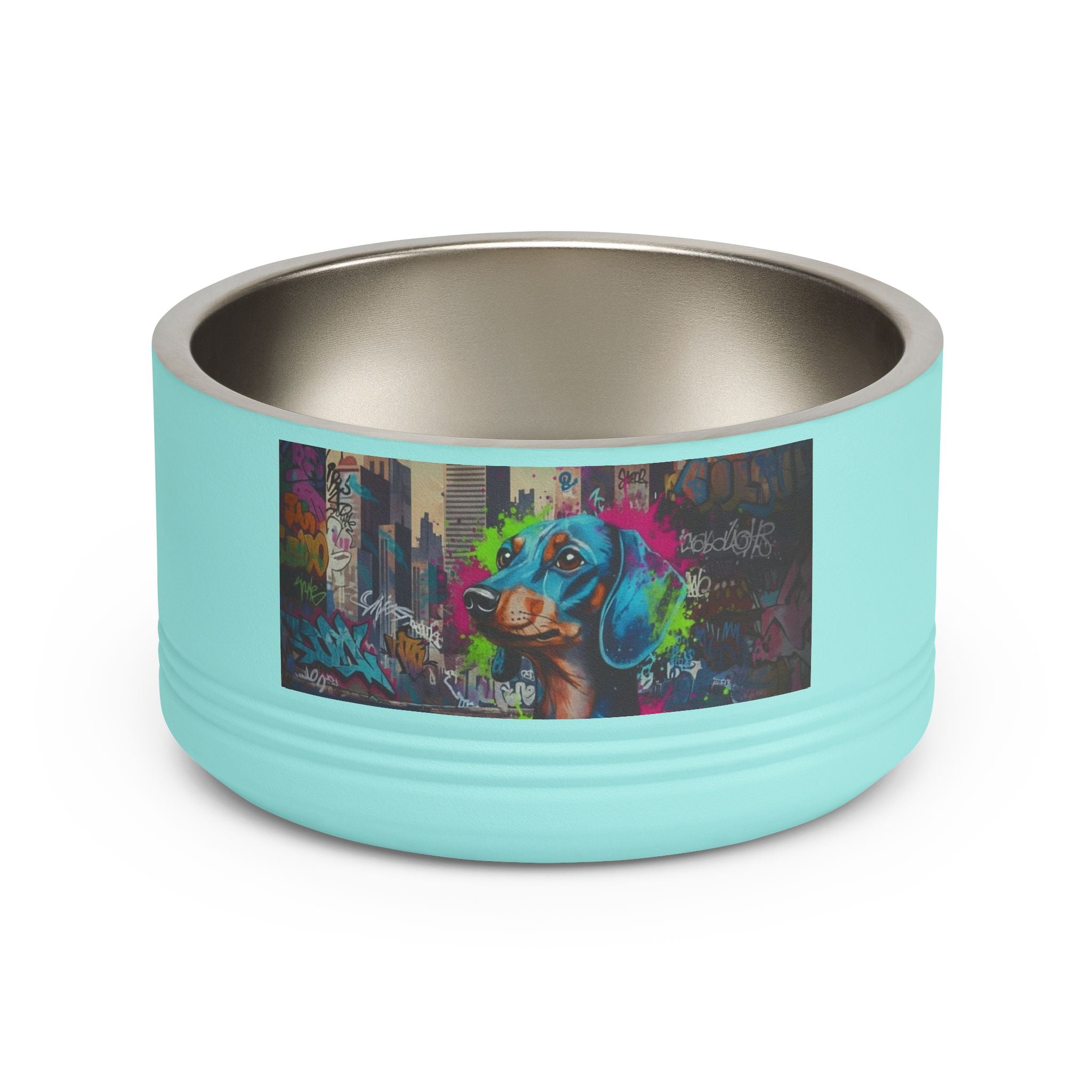 Tigela para Animais, aço inoxidável 530ml estilo graffiti