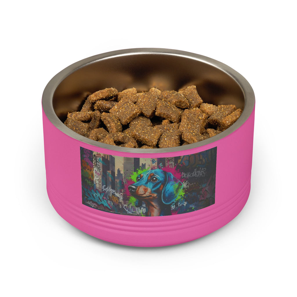 Tigela para Animais, aço inoxidável 530ml estilo graffiti