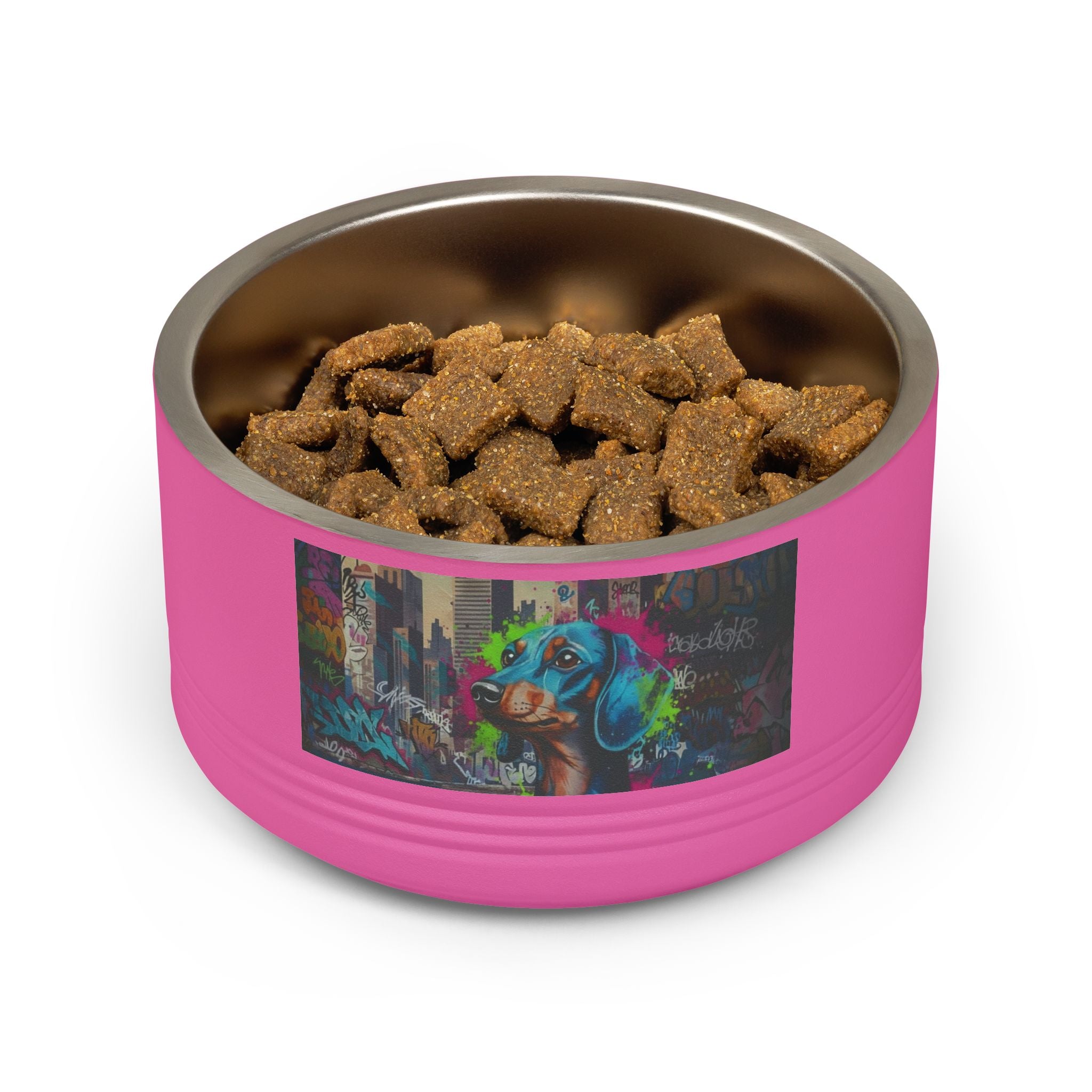 Tigela para Animais, aço inoxidável 530ml estilo graffiti