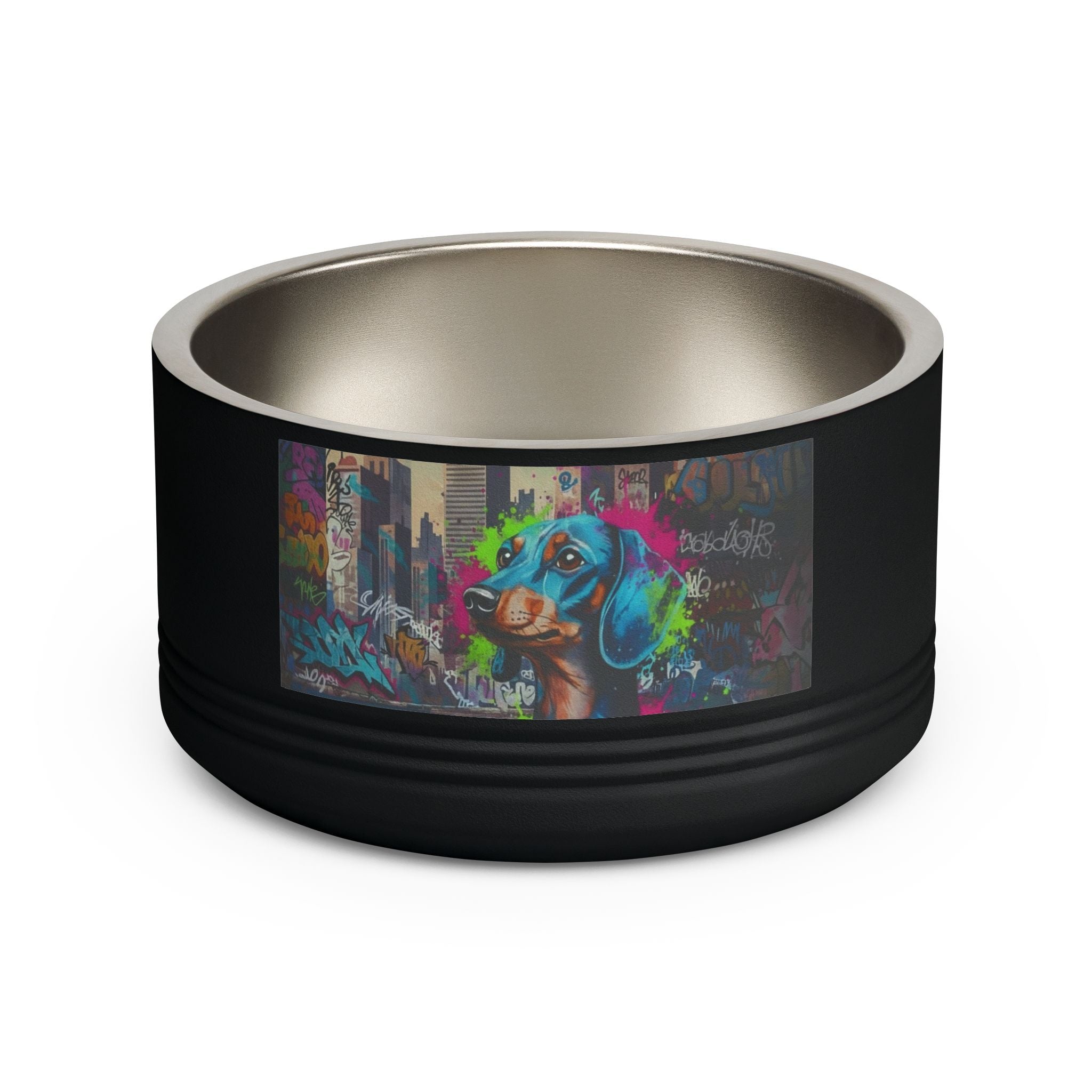 Tigela para Animais, aço inoxidável 530ml estilo graffiti