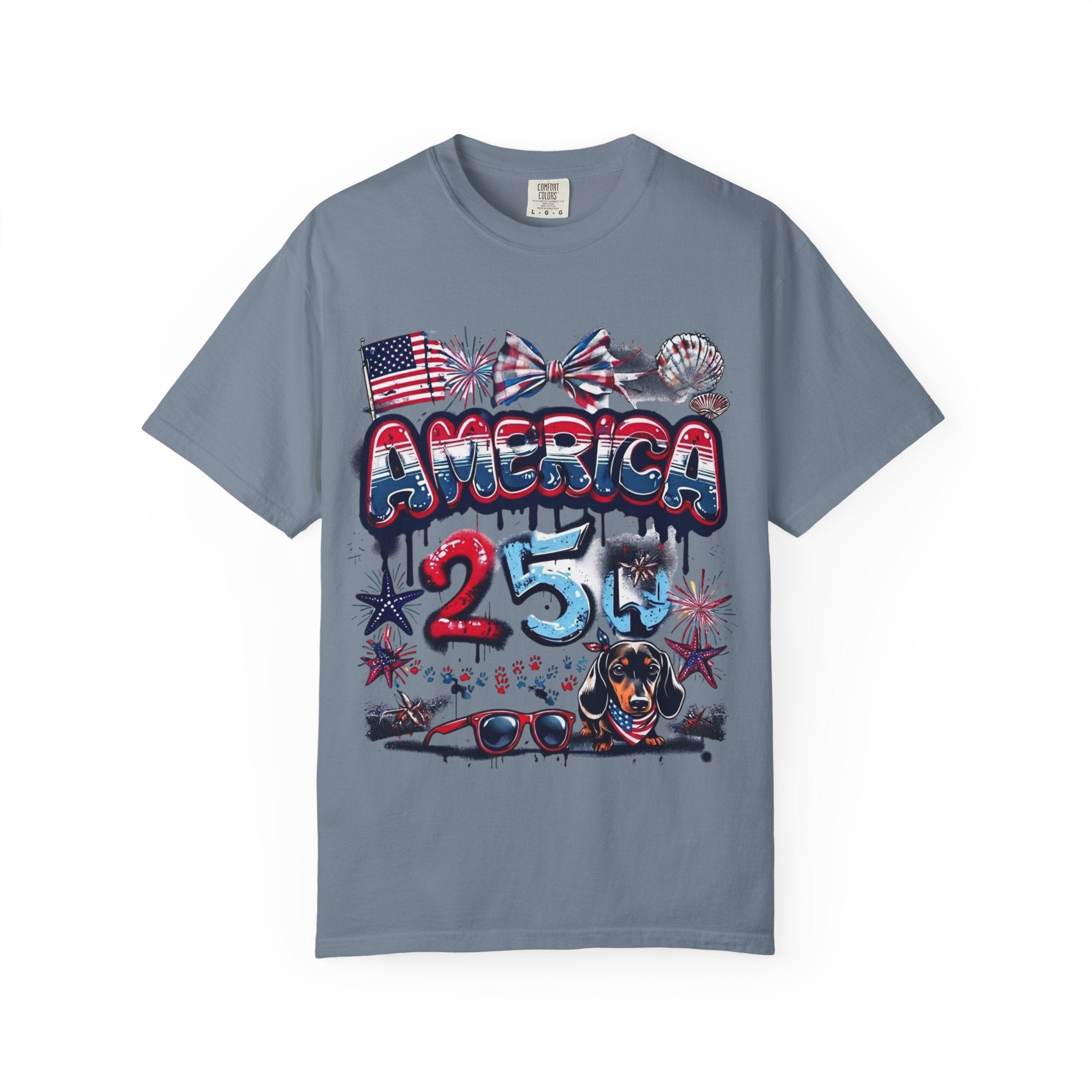 America 4th of July Graphic T-Shirt — "Happy 4th of July" Patriotic Tee