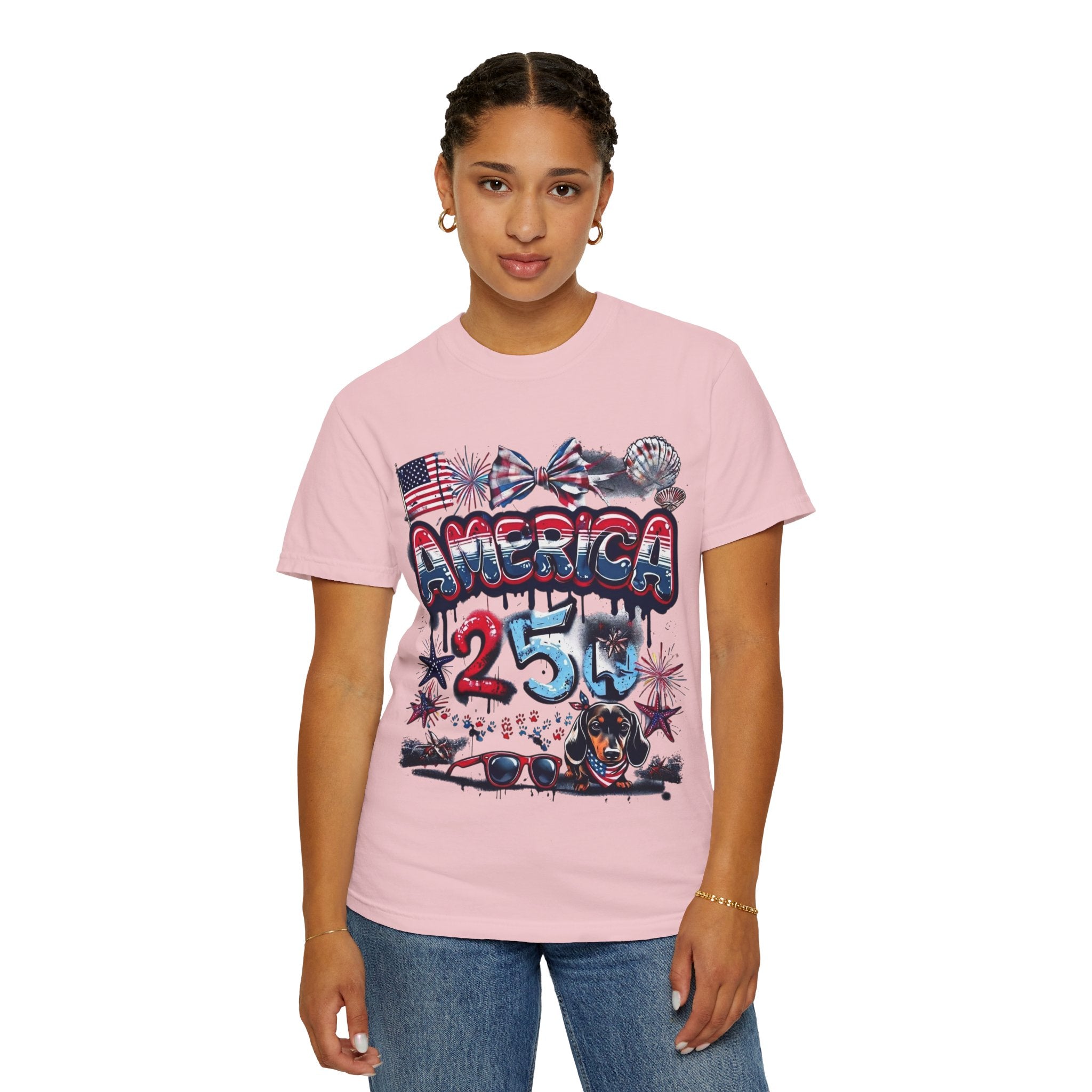 America 4th of July Graphic T-Shirt — "Happy 4th of July" Patriotic Tee