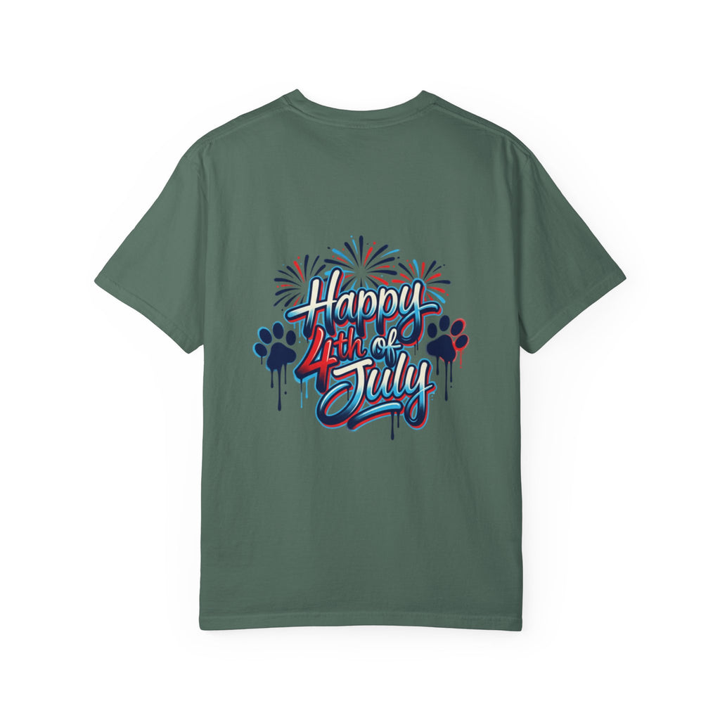 America 4th of July Graphic T-Shirt — "Happy 4th of July" Patriotic Tee