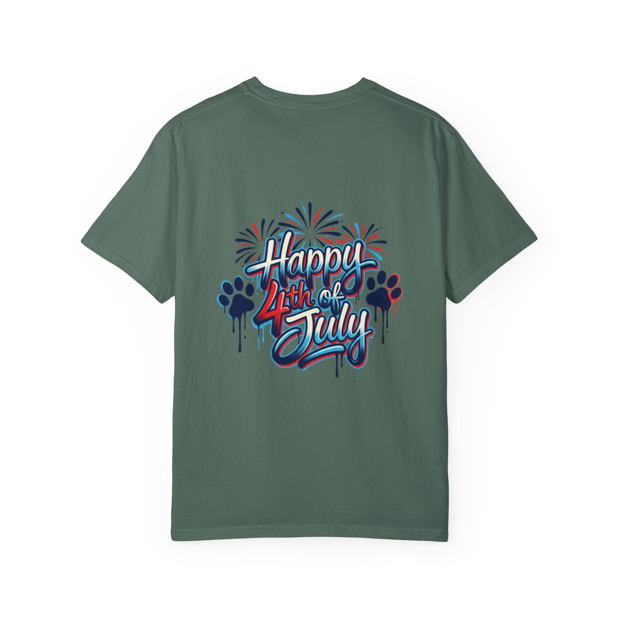 America 4th of July Graphic T-Shirt — "Happy 4th of July" Patriotic Tee