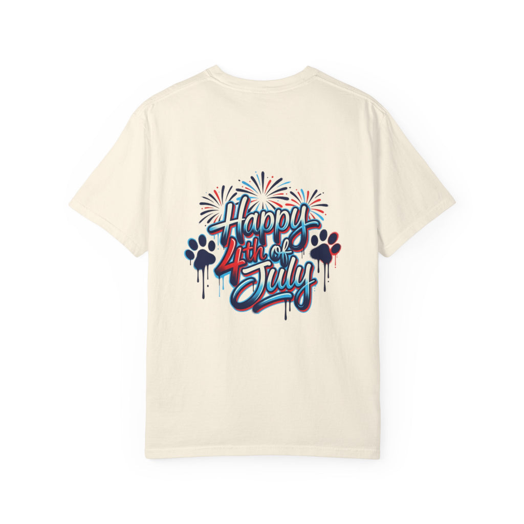 America 4th of July Graphic T-Shirt — "Happy 4th of July" Patriotic Tee