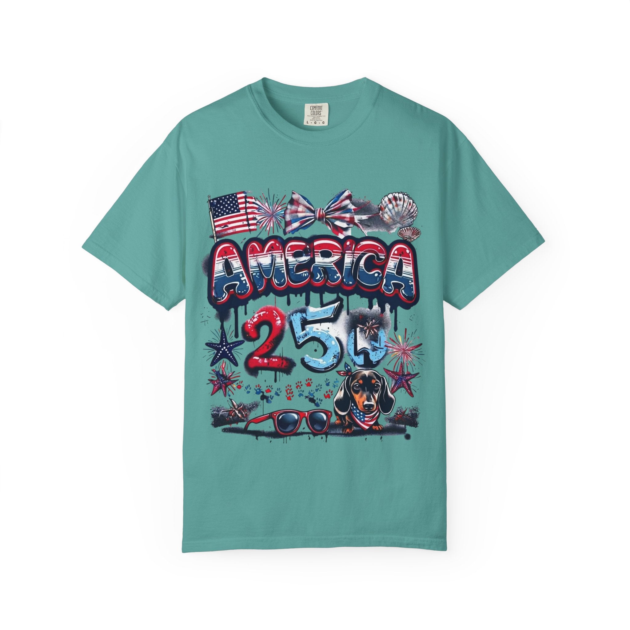 America 4th of July Graphic T-Shirt — "Happy 4th of July" Patriotic Tee