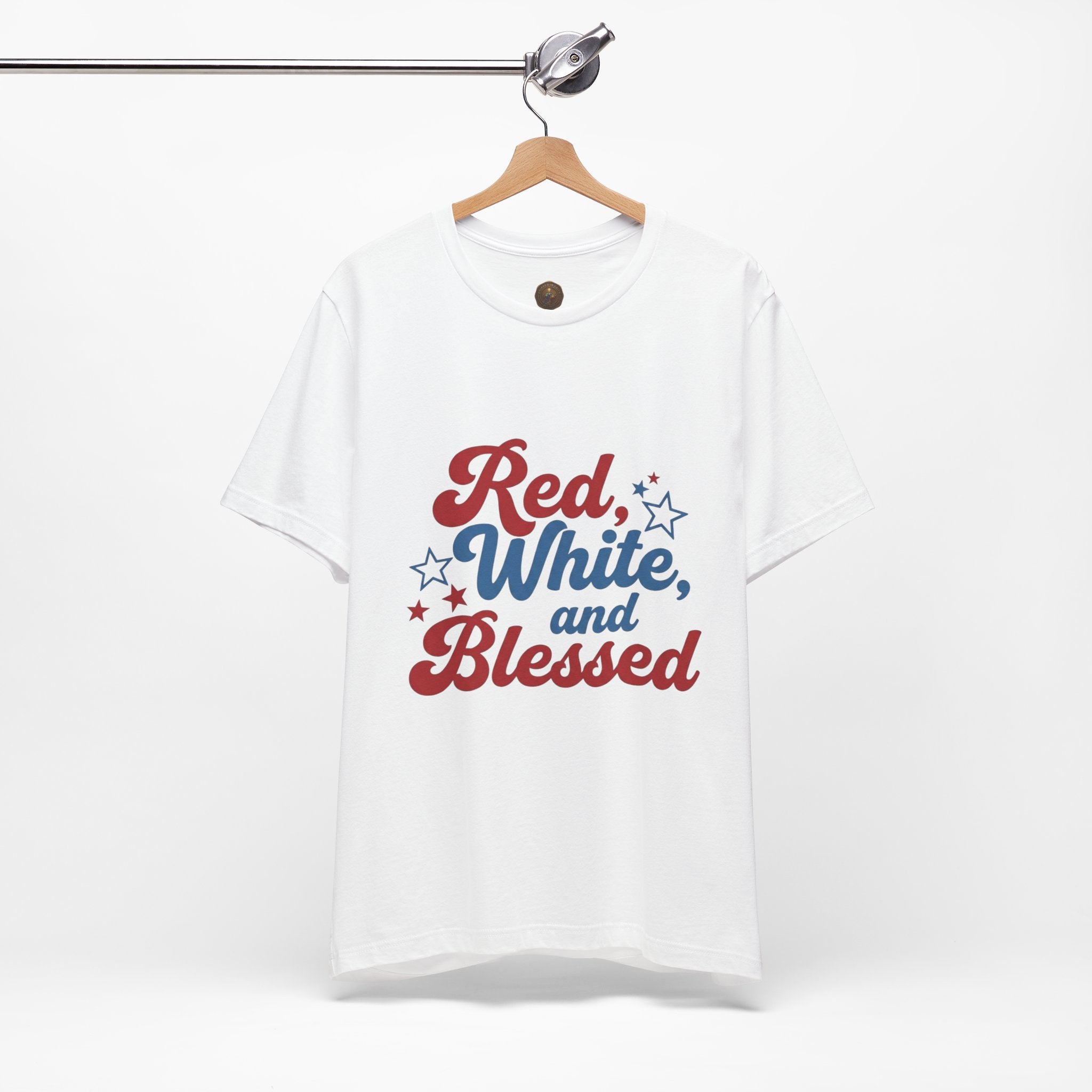 Unisex Jersey short sleeve Red, White, and Blessed T‑Shirt - 4th of July Theme
