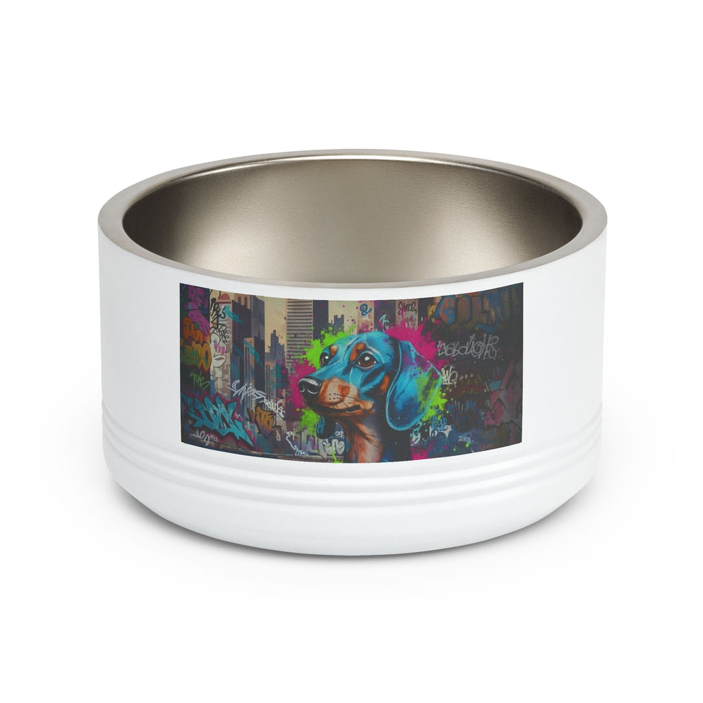 Tigela para Animais, aço inoxidável 530ml estilo graffiti