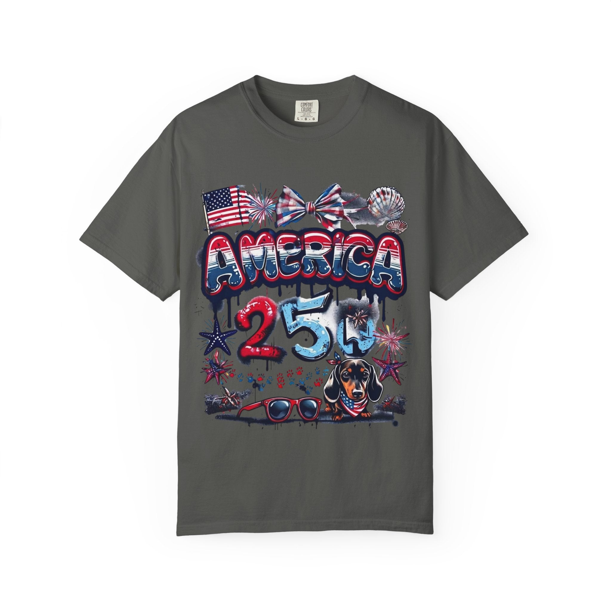 America 4th of July Graphic T-Shirt — "Happy 4th of July" Patriotic Tee