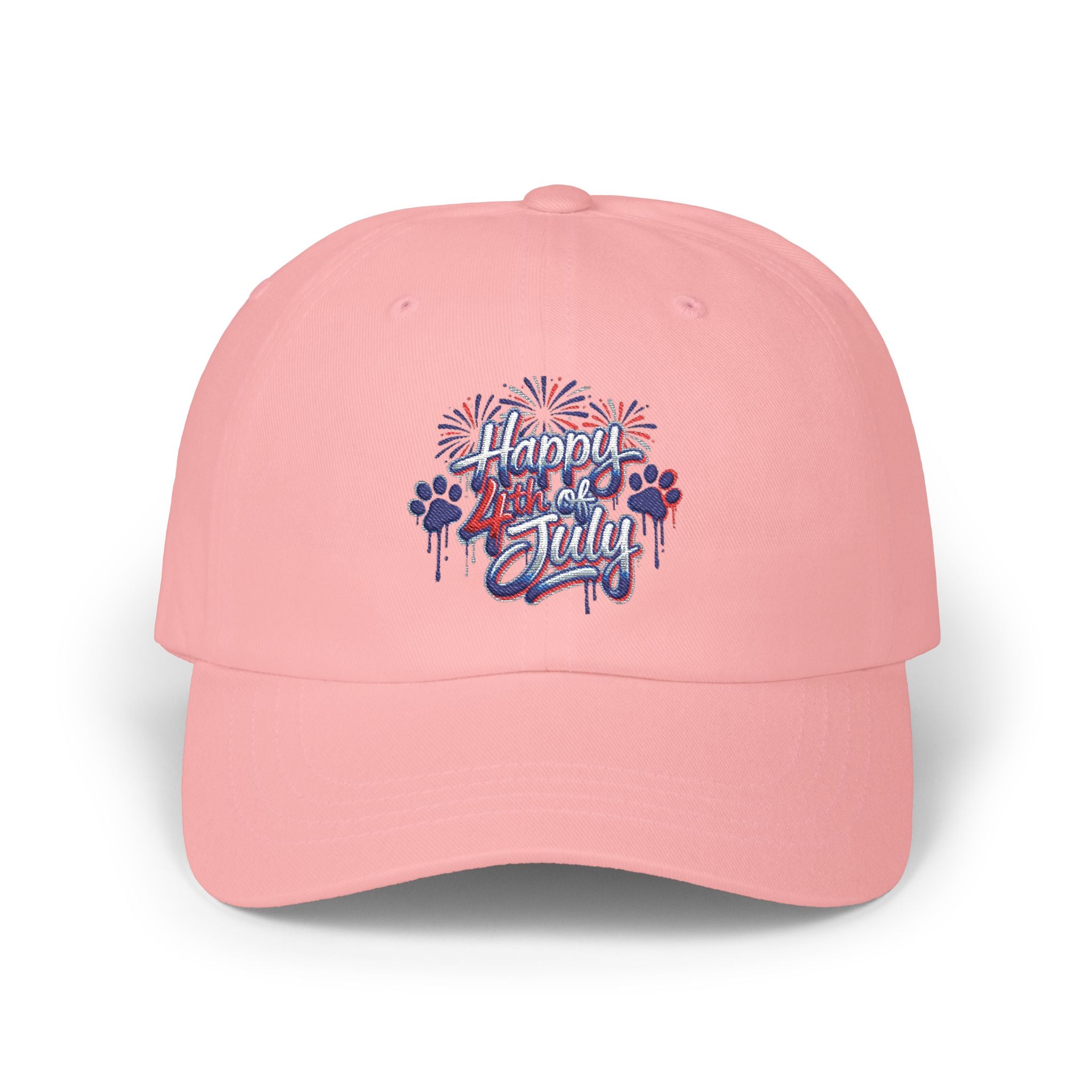4th of July Dad Cap - 'Happy July' Fireworks Baseball Hat