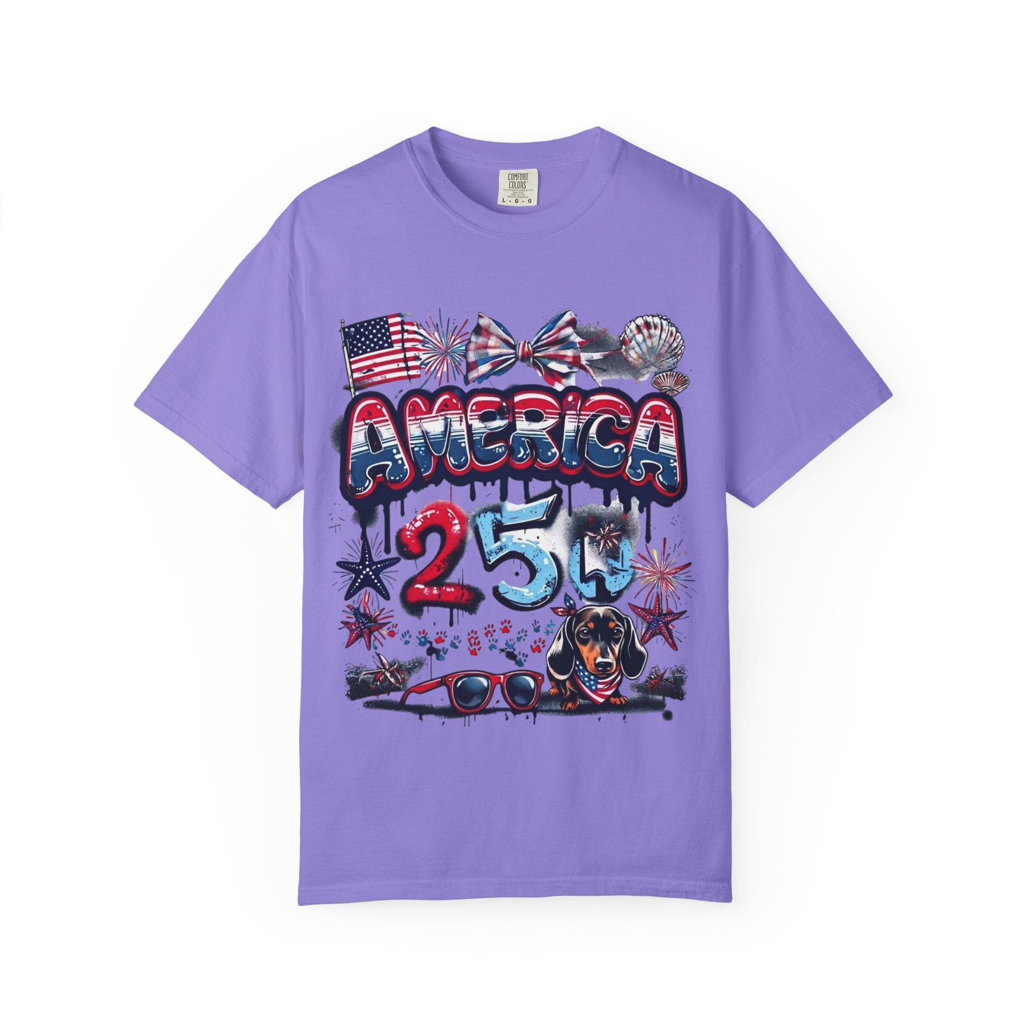 America 4th of July Graphic T-Shirt — "Happy 4th of July" Patriotic Tee