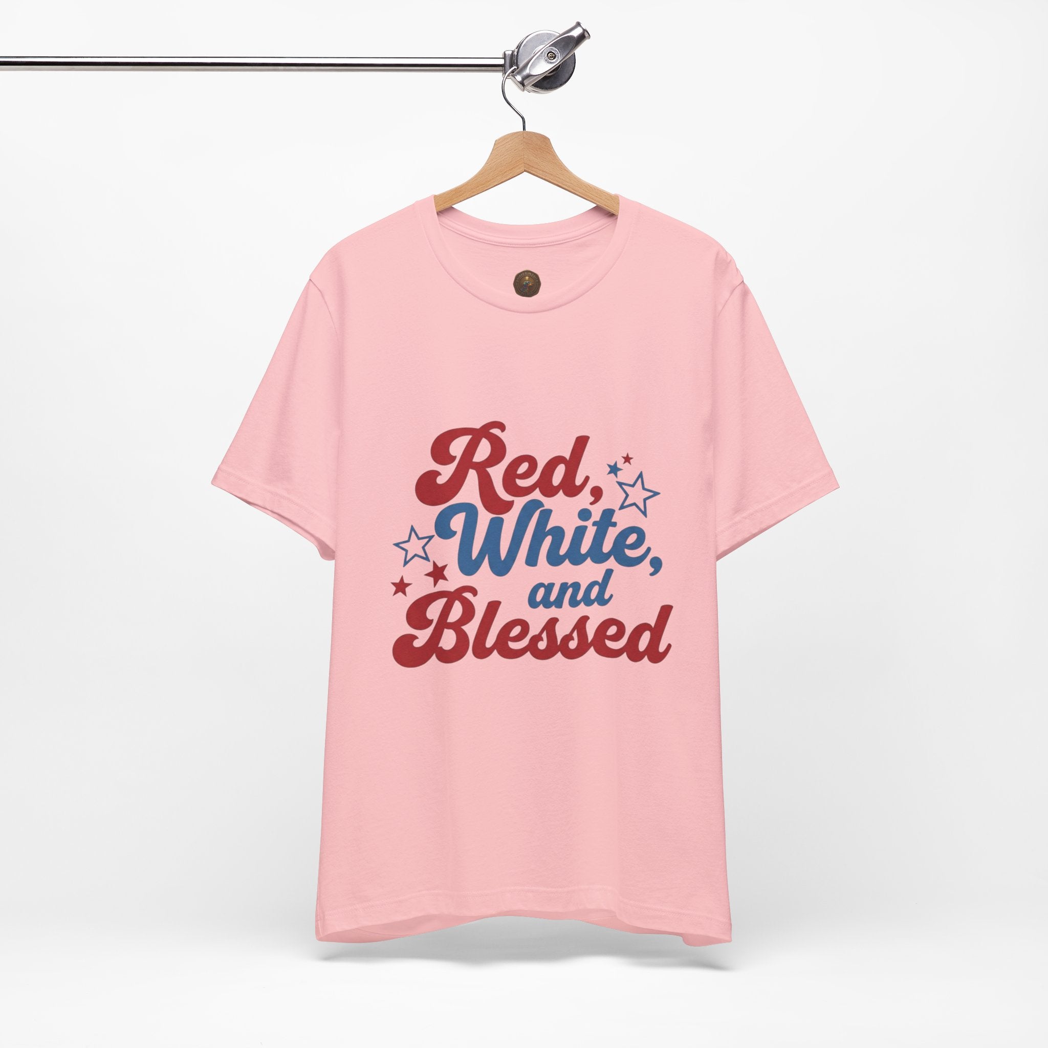 Unisex Jersey short sleeve Red, White, and Blessed T‑Shirt - 4th of July Theme
