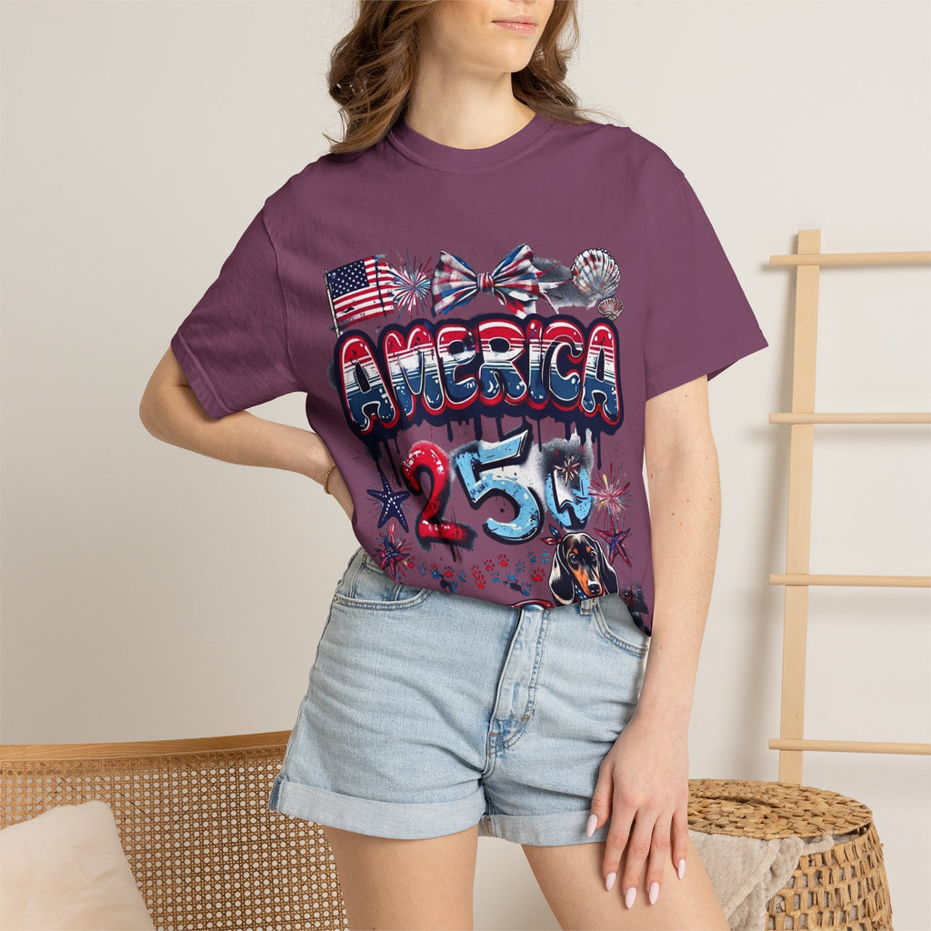 America 4th of July Graphic T-Shirt — "Happy 4th of July" Patriotic Tee