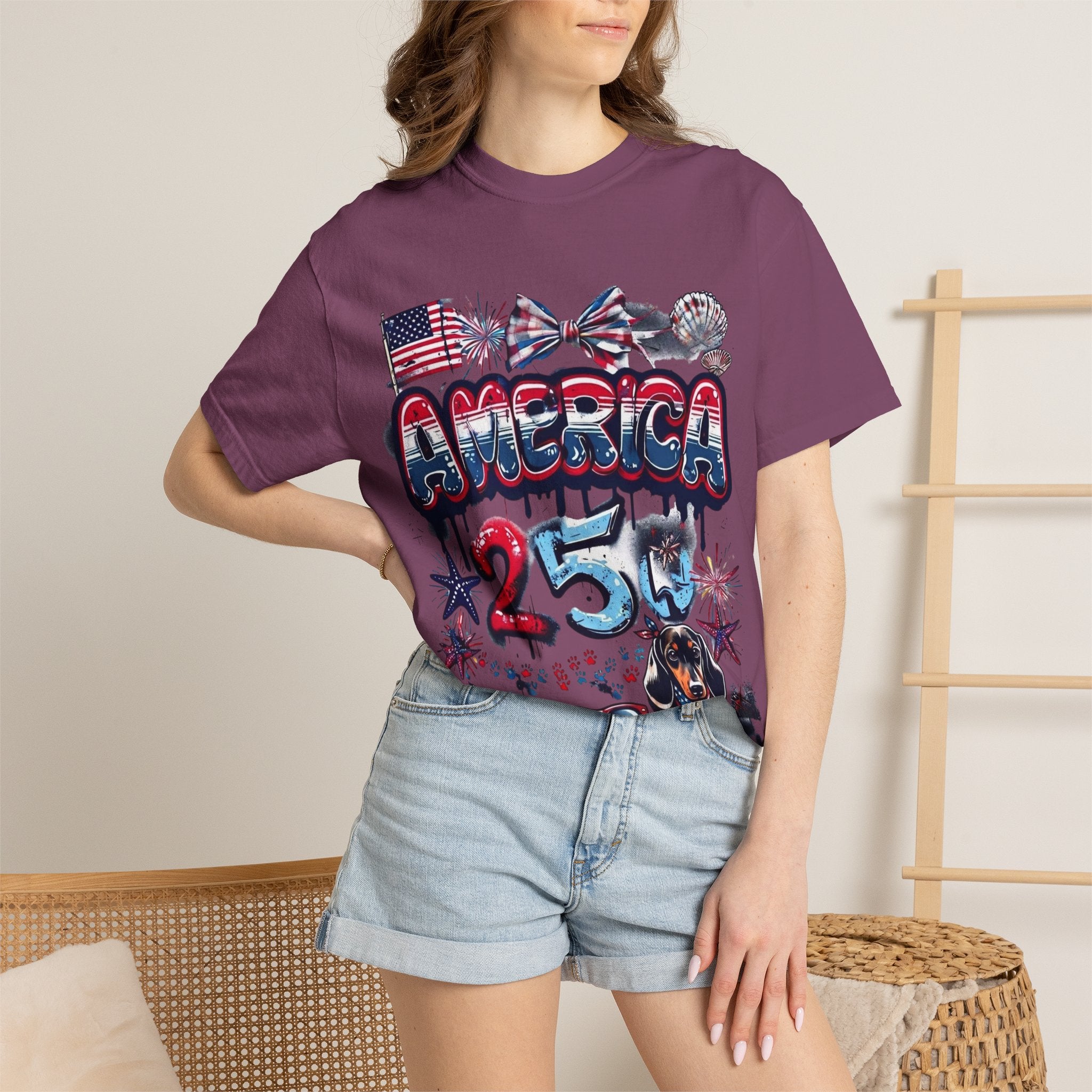 America 4th of July Graphic T-Shirt — "Happy 4th of July" Patriotic Tee
