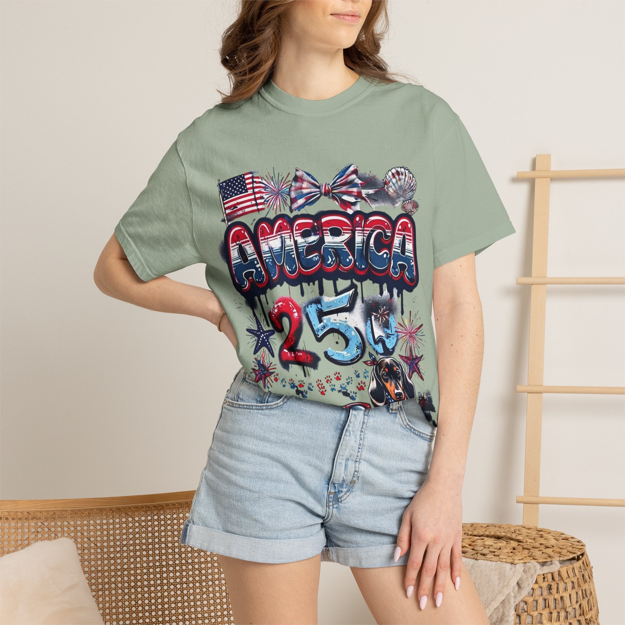 America 4th of July Graphic T-Shirt — "Happy 4th of July" Patriotic Tee