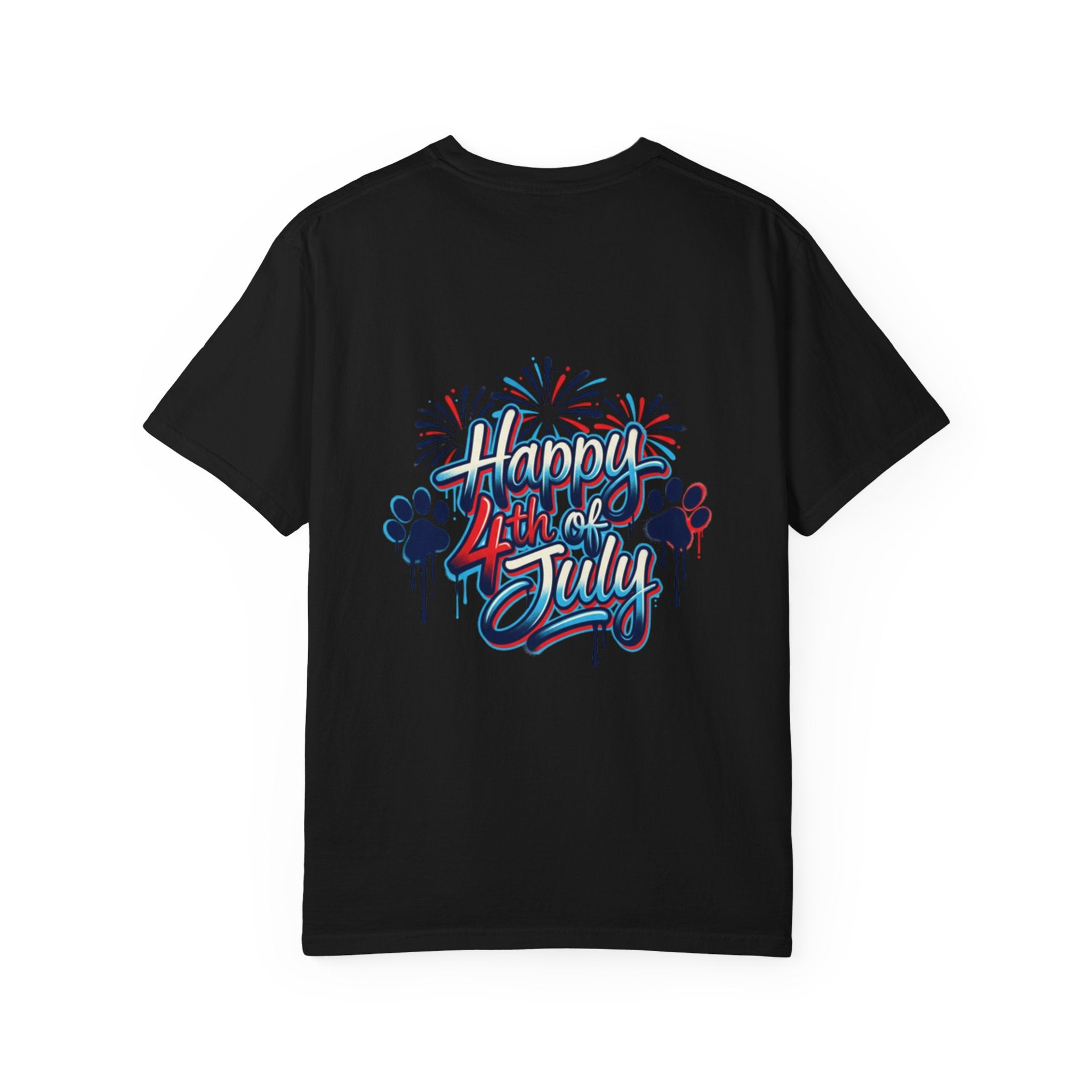 America 4th of July Graphic T-Shirt — "Happy 4th of July" Patriotic Tee