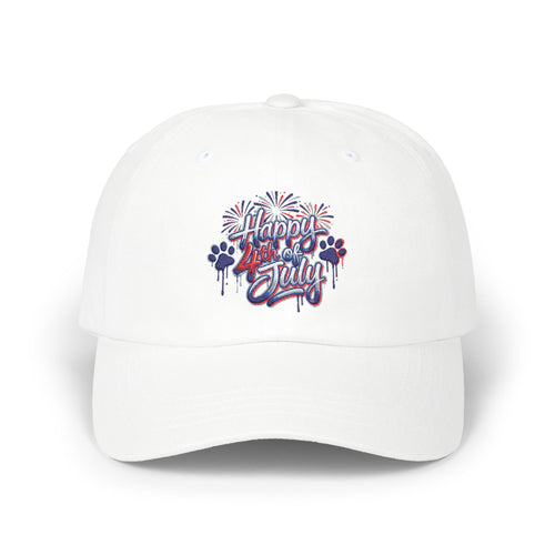 4th of July Dad Cap - 'Happy July' Fireworks Baseball Hat